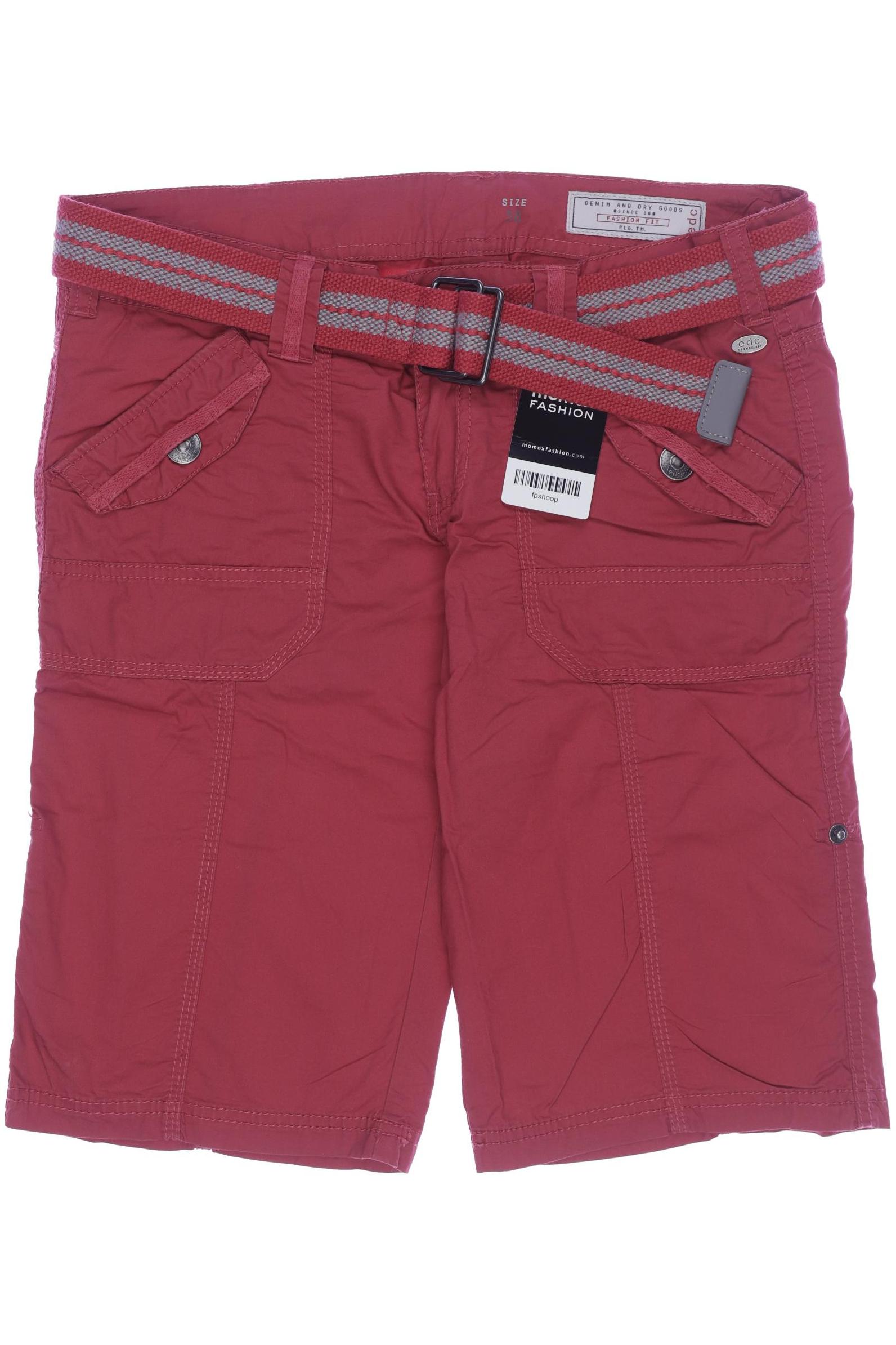 

edc by Esprit Damen Shorts, rot, Gr. 38