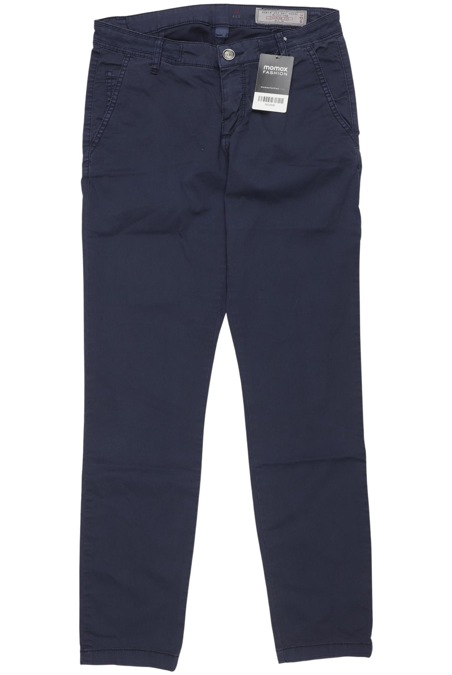 

edc by Esprit Damen Stoffhose, marineblau, Gr. 32