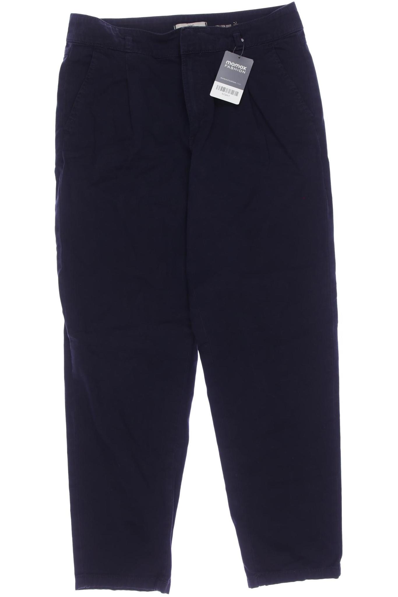 

edc by Esprit Damen Stoffhose, marineblau, Gr. 38