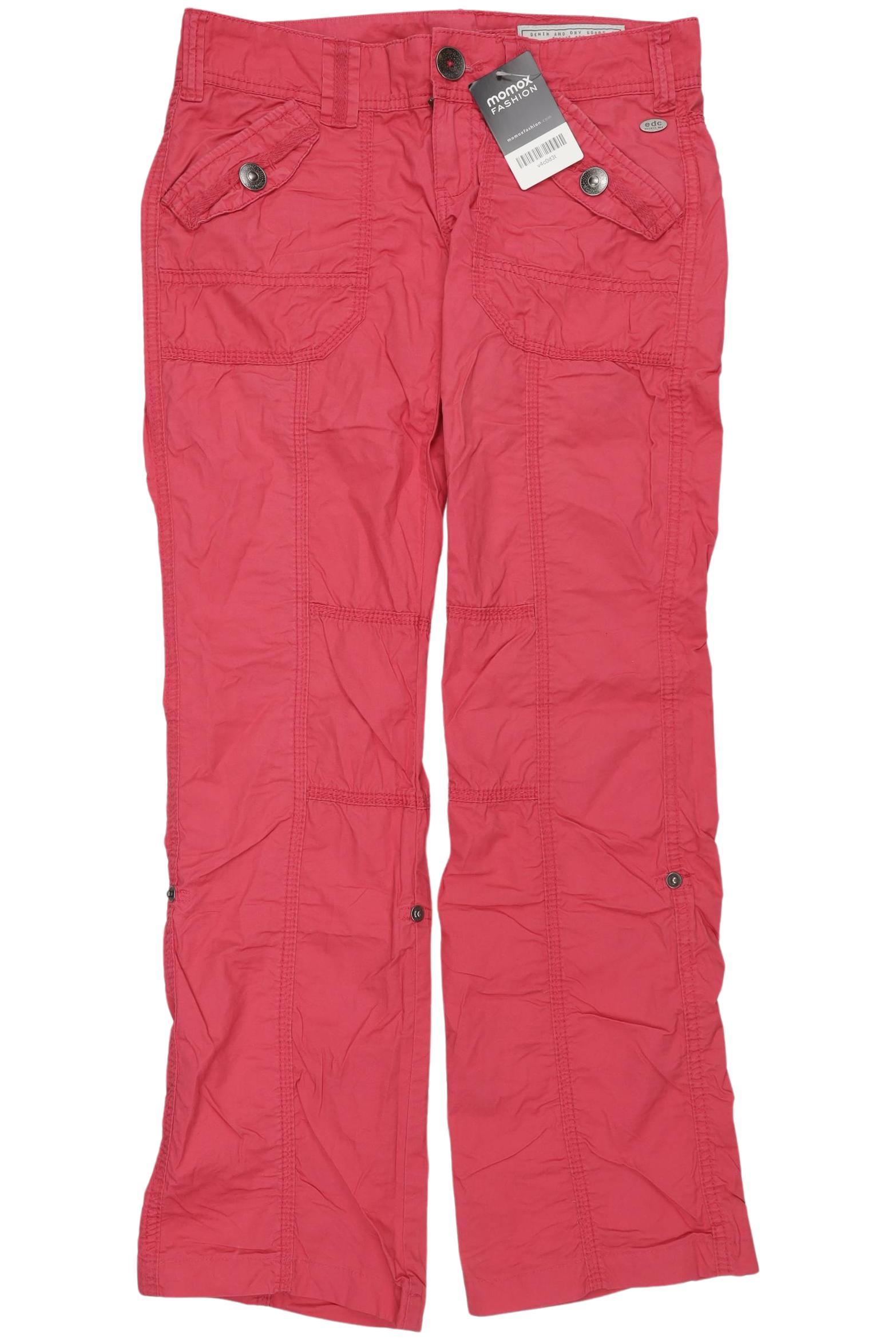 

edc by Esprit Damen Stoffhose, pink, Gr. 32