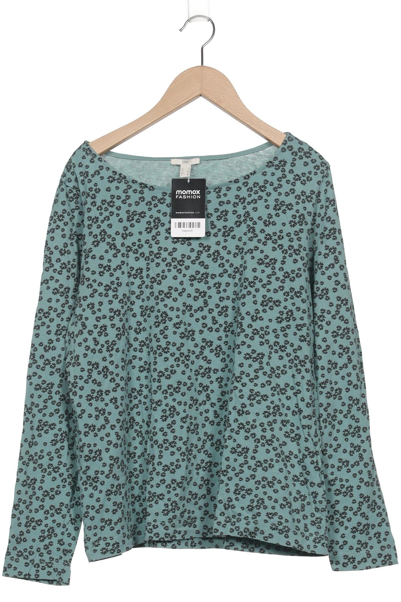 

edc by Esprit Damen Langarmshirt, türkis, Gr. 42