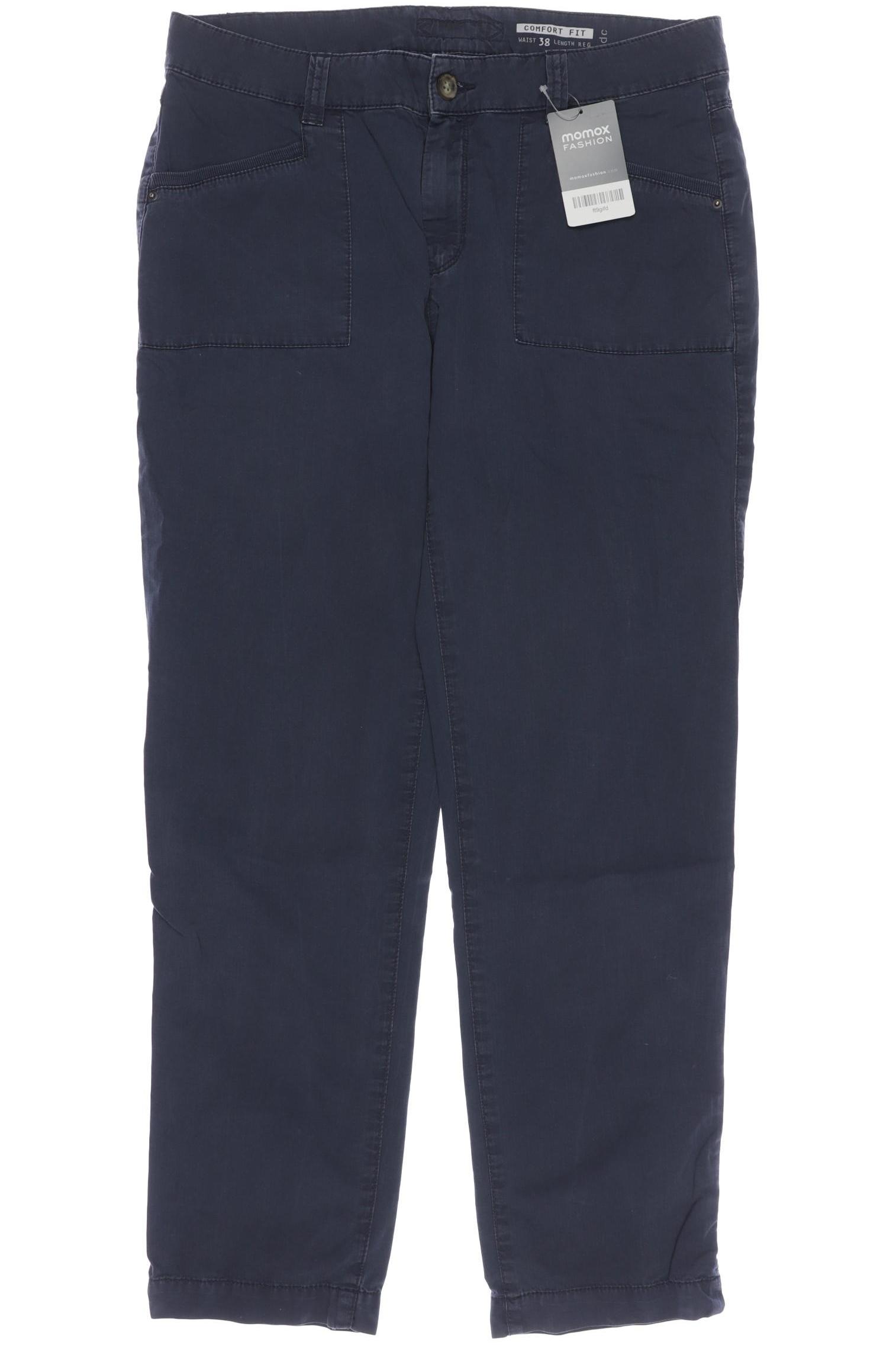 

edc by Esprit Damen Stoffhose, marineblau, Gr. 38