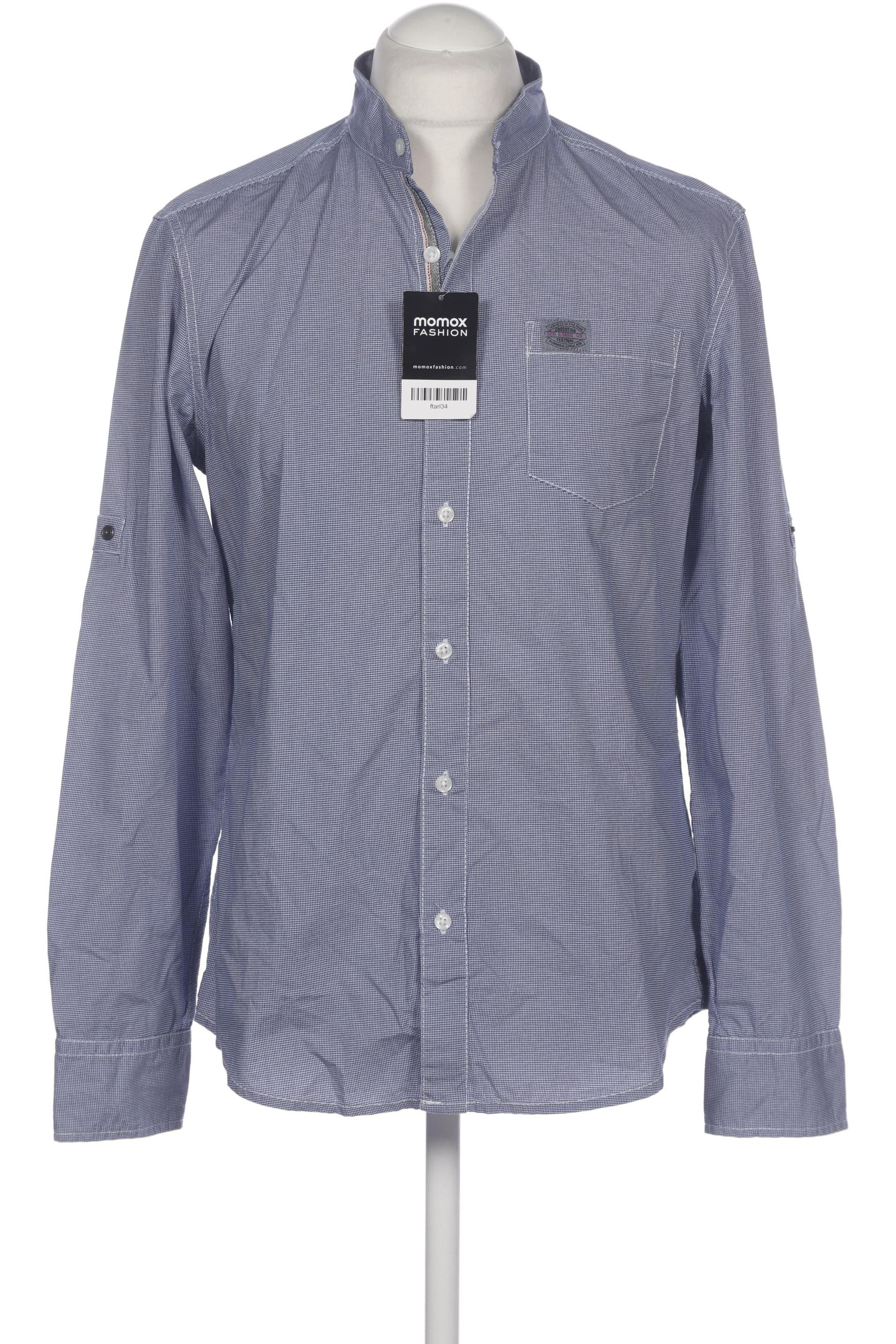 

edc by Esprit Herren Hemd, blau, Gr. 48