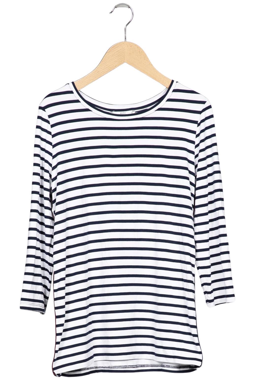 

edc by Esprit Damen Langarmshirt, mehrfarbig, Gr. 38