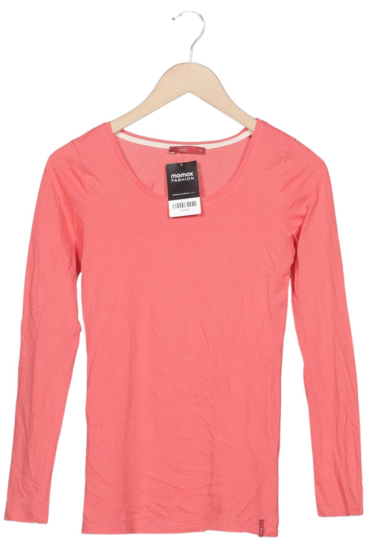 

edc by Esprit Damen Langarmshirt, pink, Gr. 34