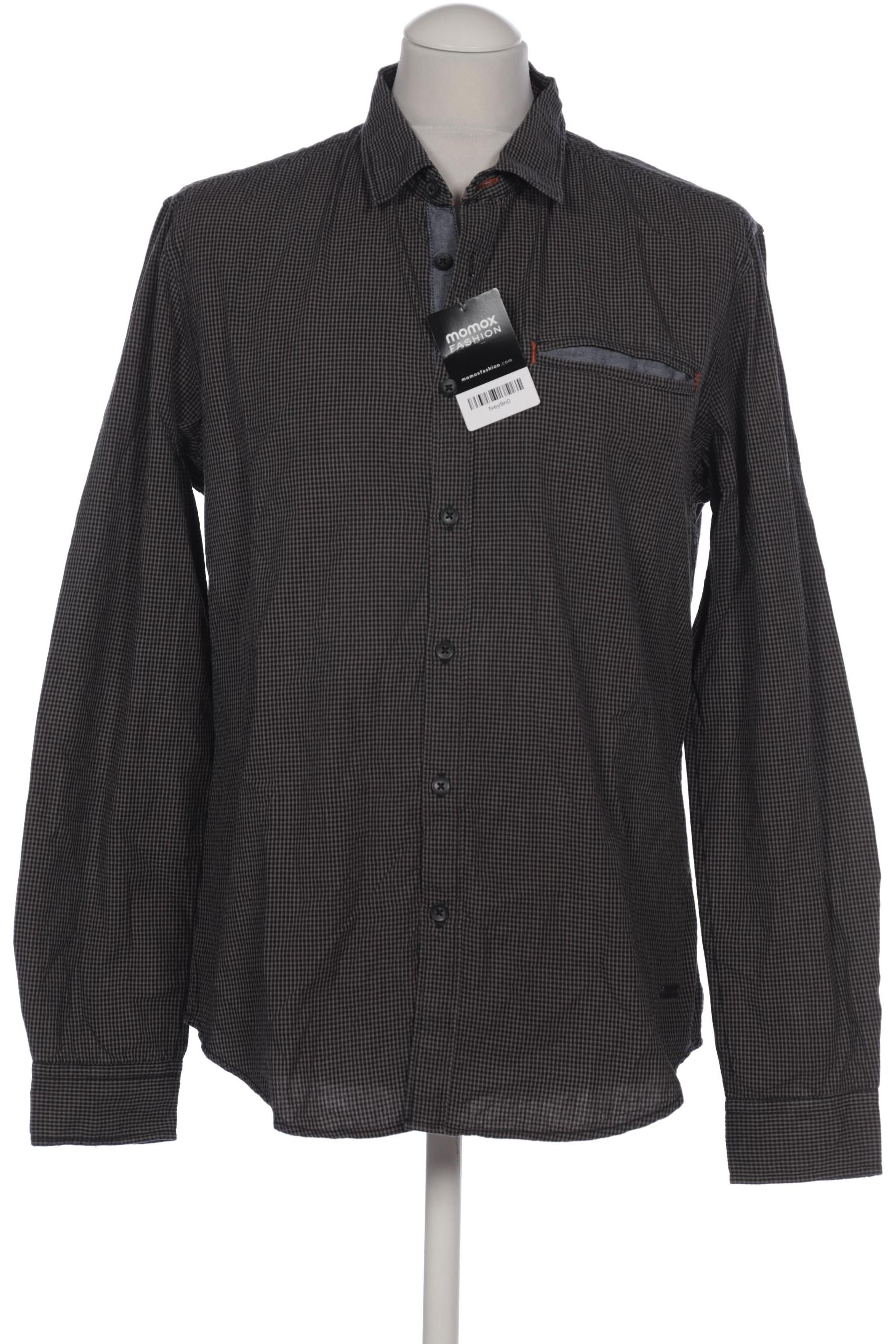 

edc by Esprit Herren Hemd, braun, Gr. 48