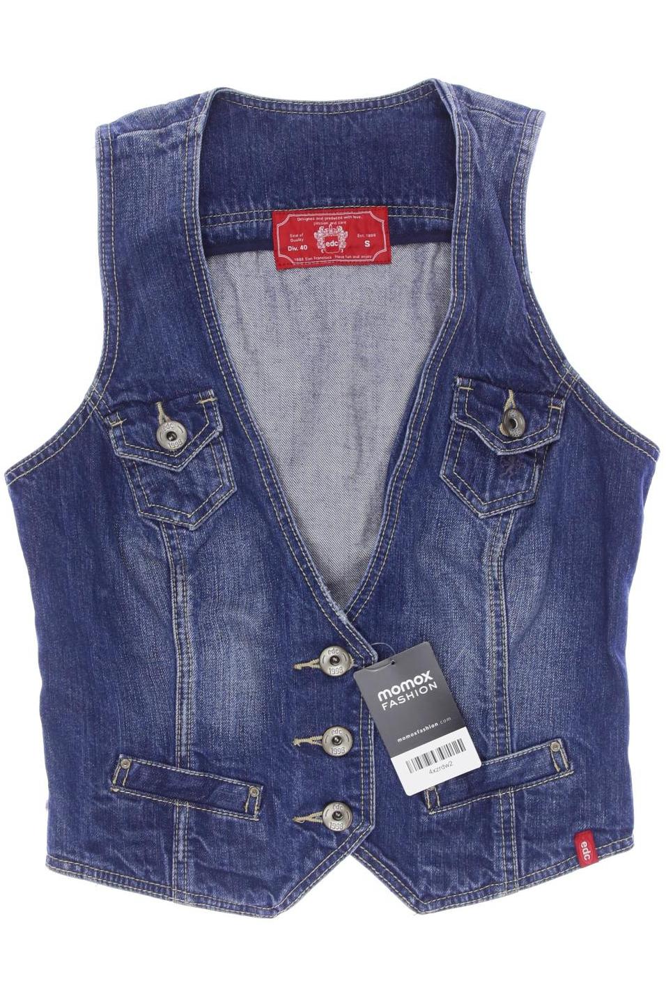 

edc by Esprit Damen Weste, blau, Gr. 36