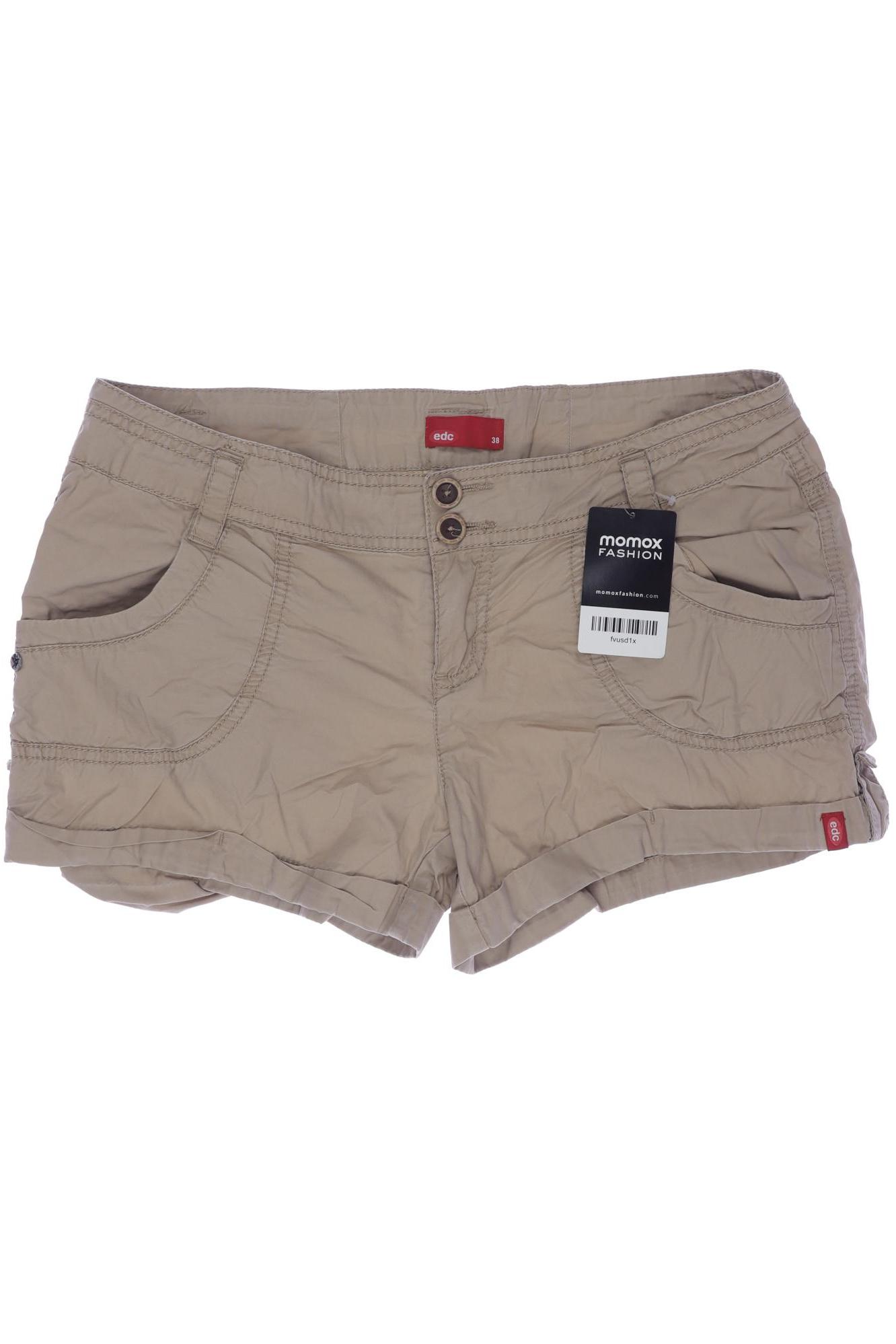 

edc by Esprit Damen Shorts, beige, Gr. 38