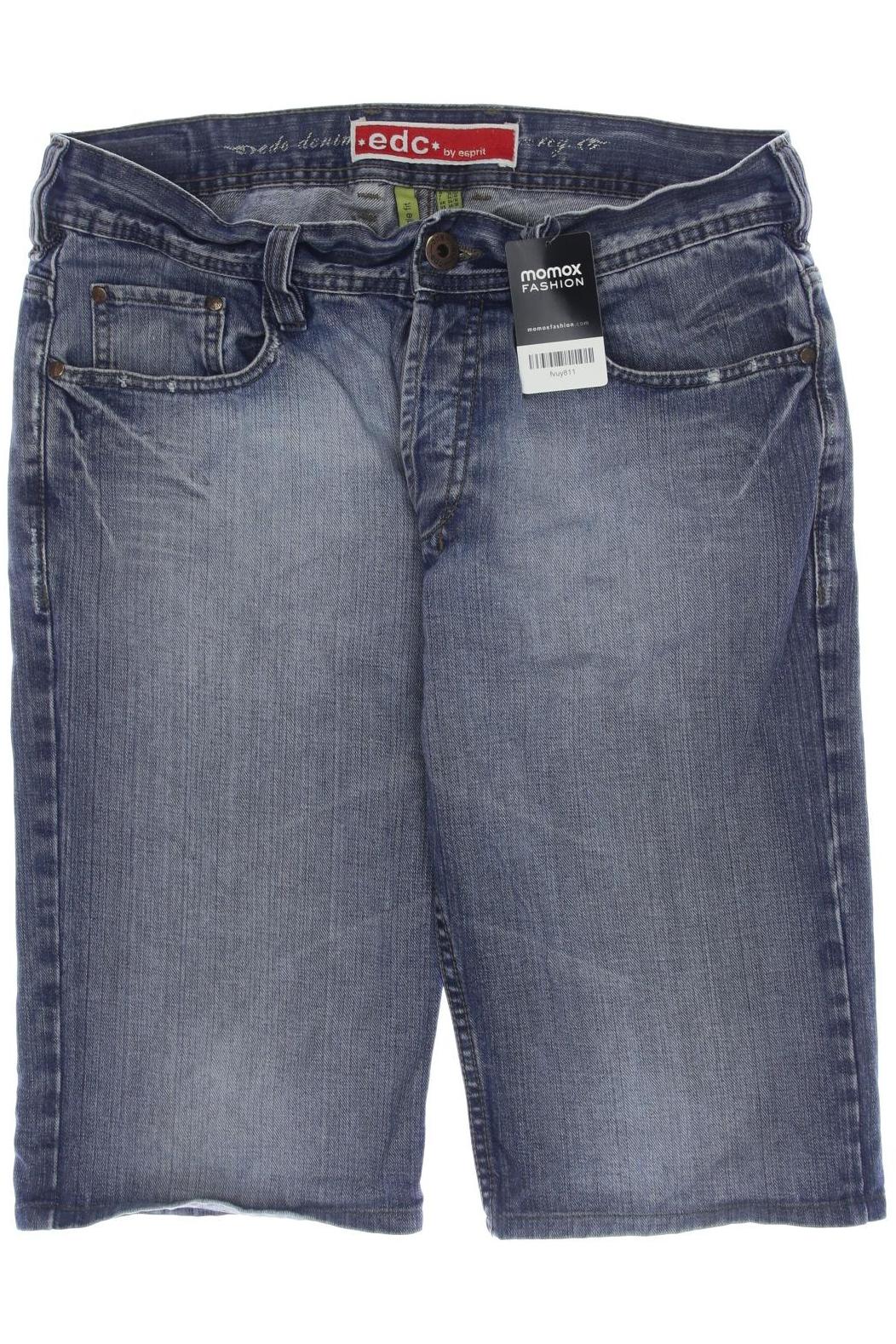 

edc by Esprit Herren Shorts, blau, Gr. 34