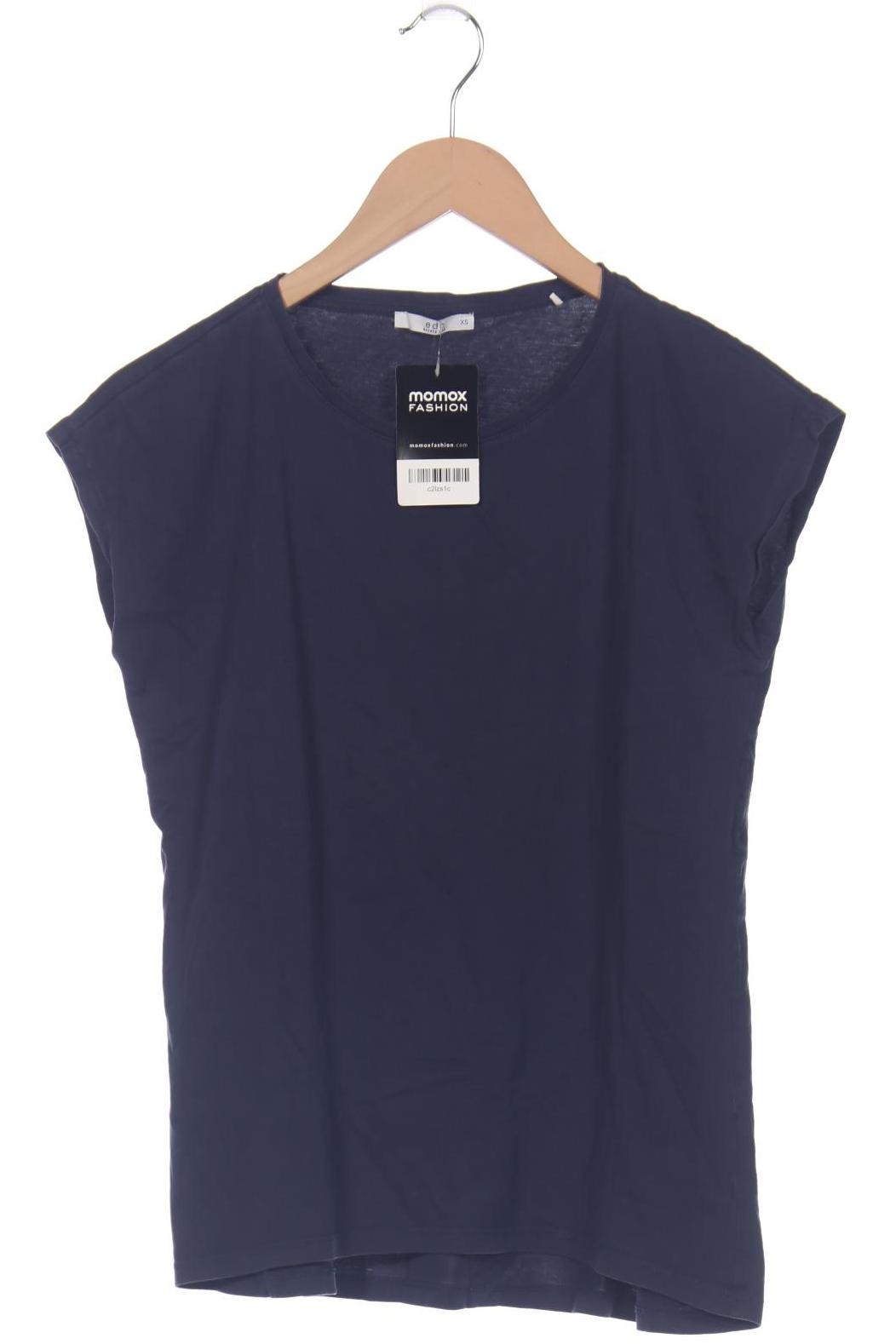 

edc by Esprit Damen T-Shirt, marineblau, Gr. 34