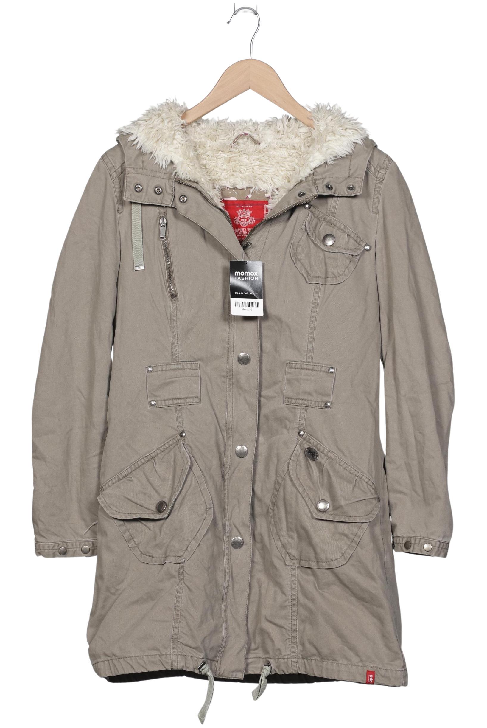 

edc by Esprit Damen Mantel, beige, Gr. 42