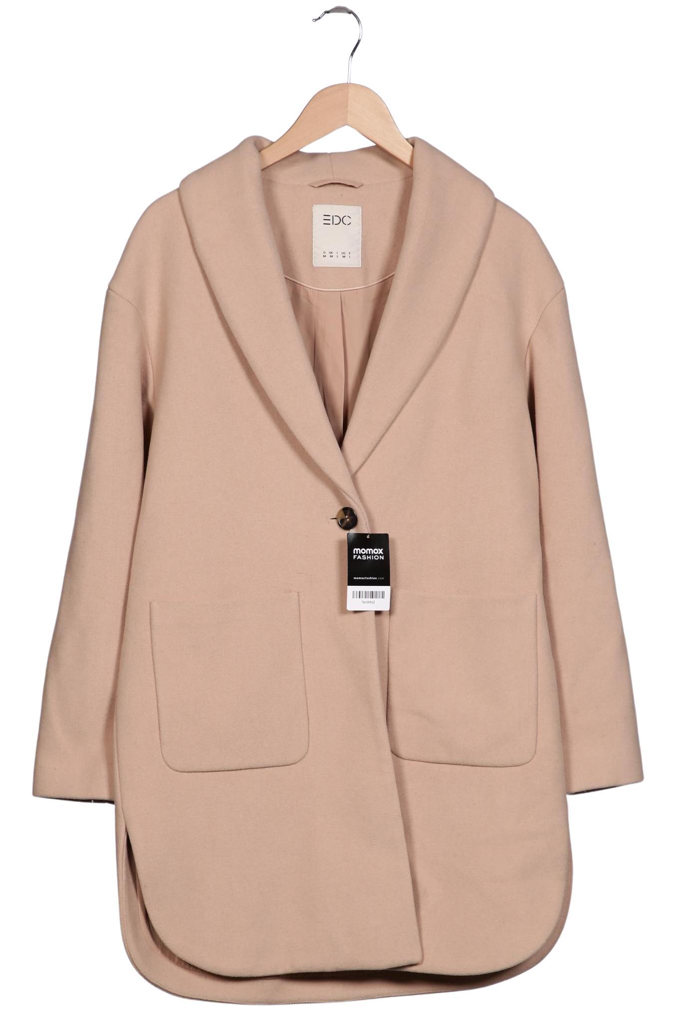 

edc by Esprit Damen Mantel, beige, Gr. 38