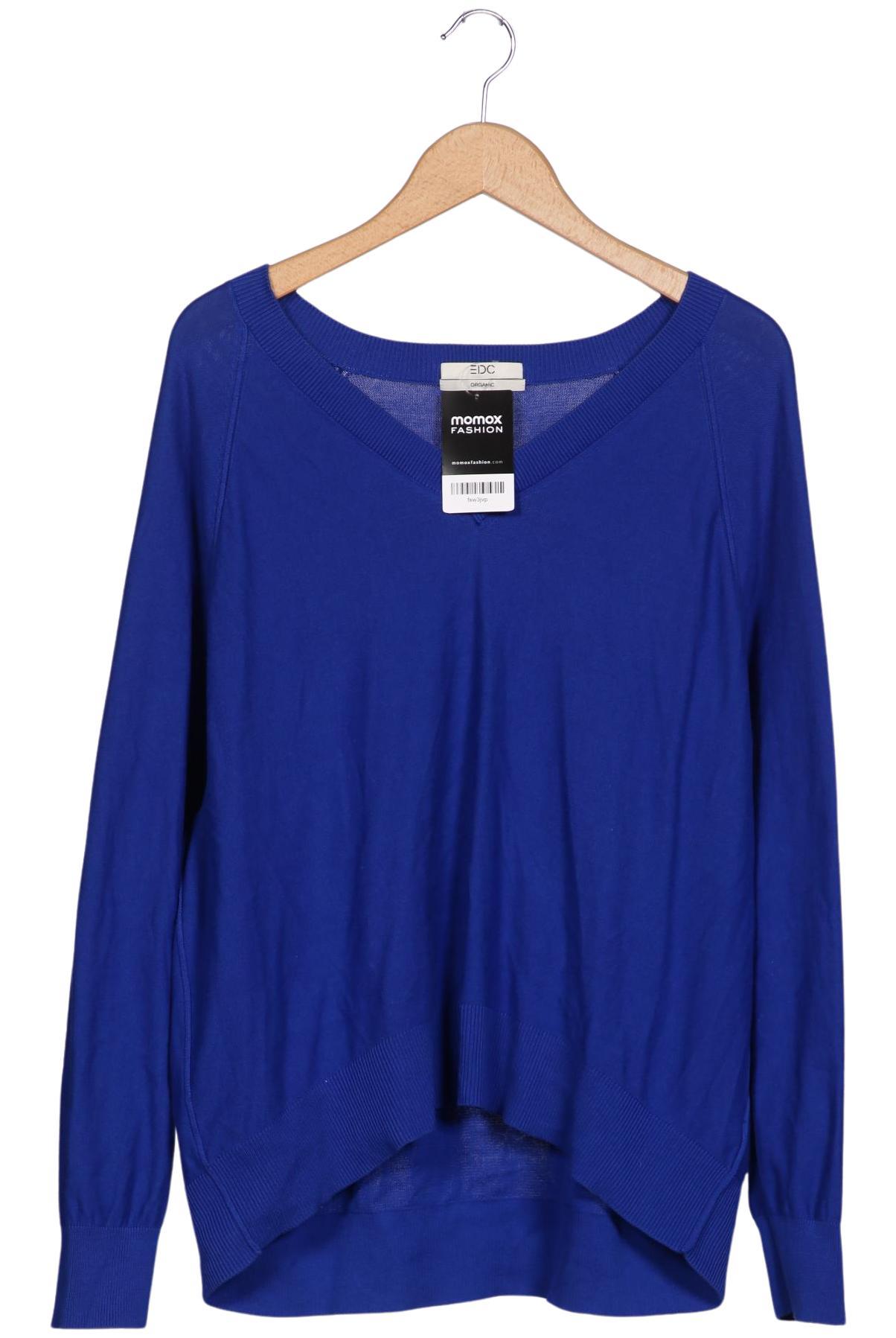 

edc by Esprit Damen Pullover, blau, Gr. 44