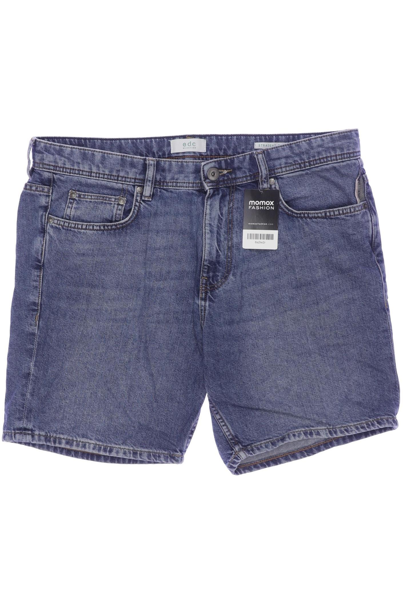 

edc by Esprit Herren Shorts, blau, Gr. 33