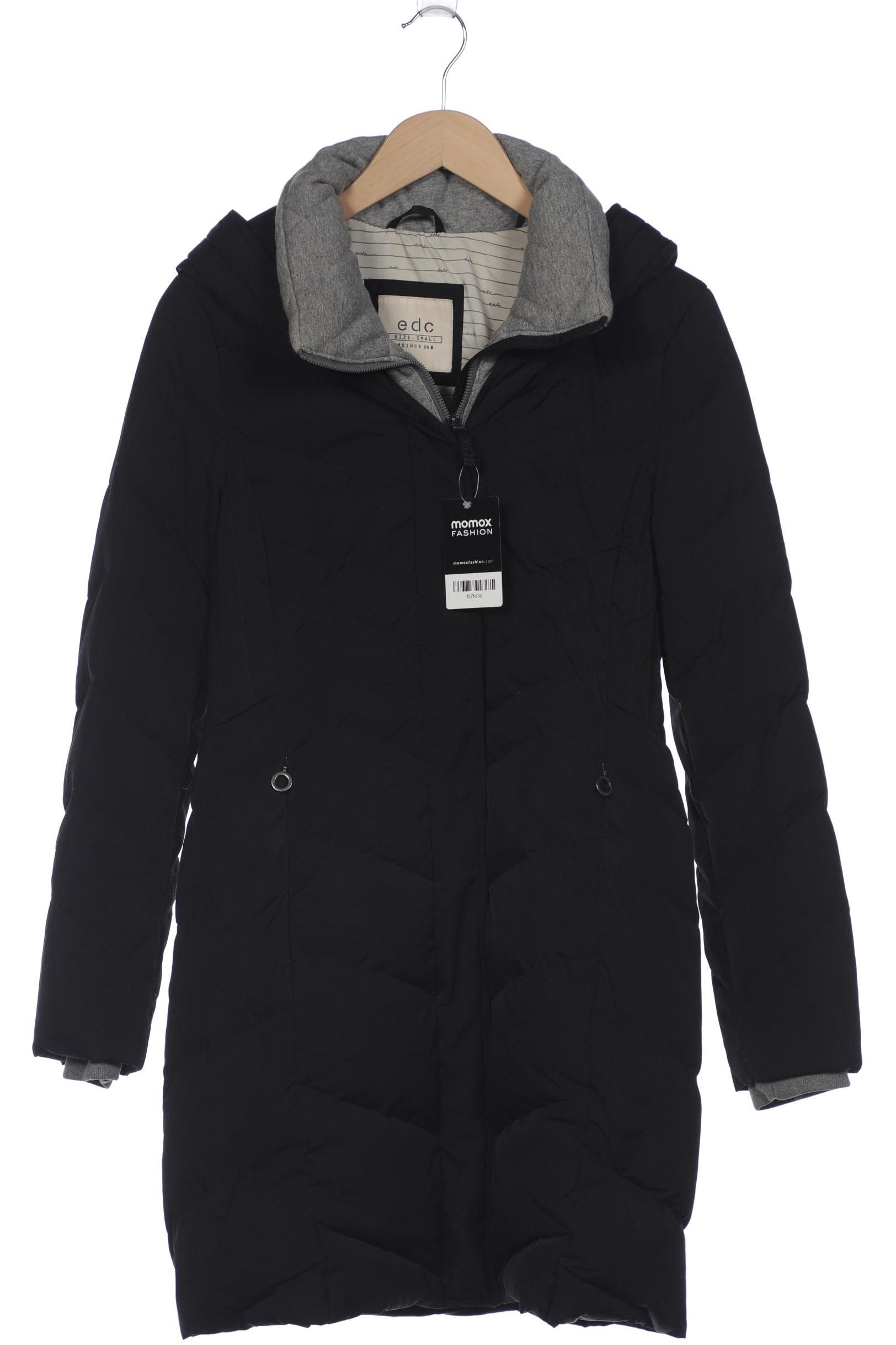 

edc by Esprit Damen Mantel, schwarz, Gr. 36