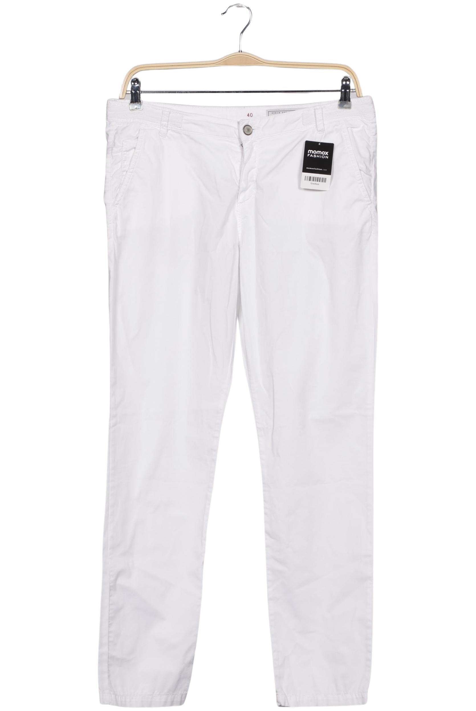 

edc by Esprit Damen Stoffhose, weiß, Gr. 40