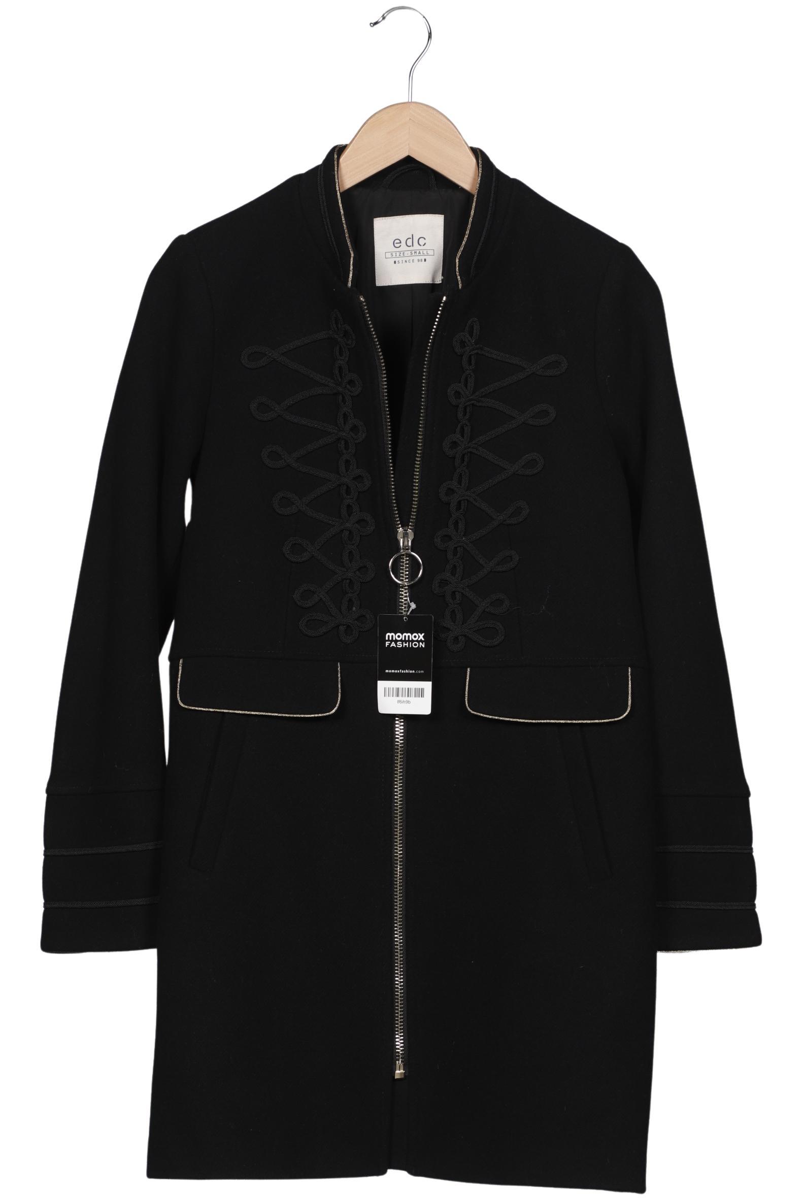 

edc by Esprit Damen Mantel, schwarz, Gr. 36