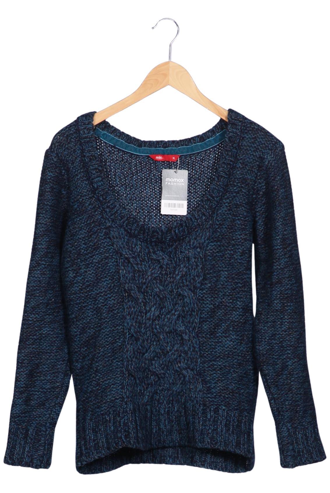 

edc by Esprit Damen Pullover, marineblau, Gr. 44