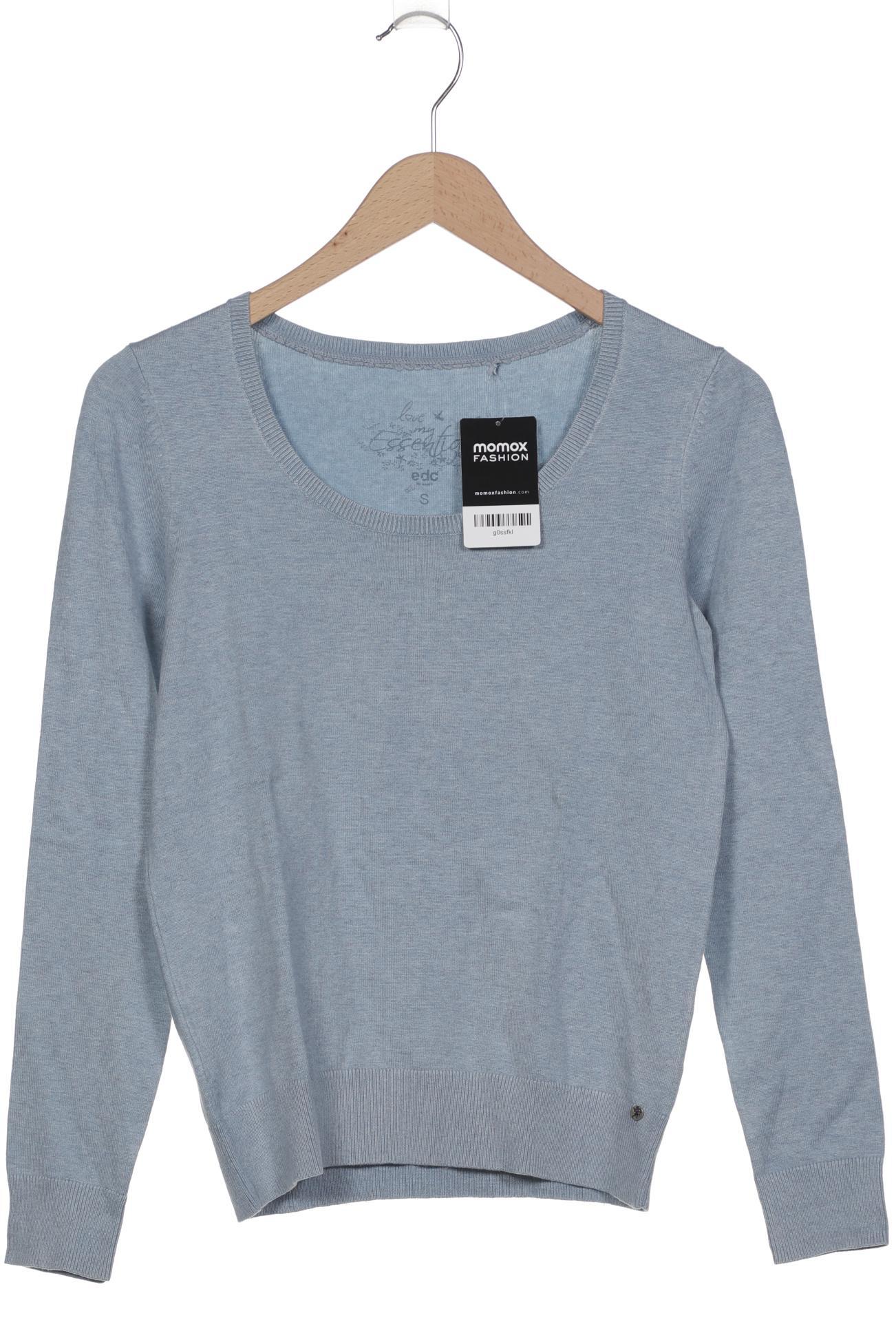 

edc by Esprit Damen Pullover, blau, Gr. 36