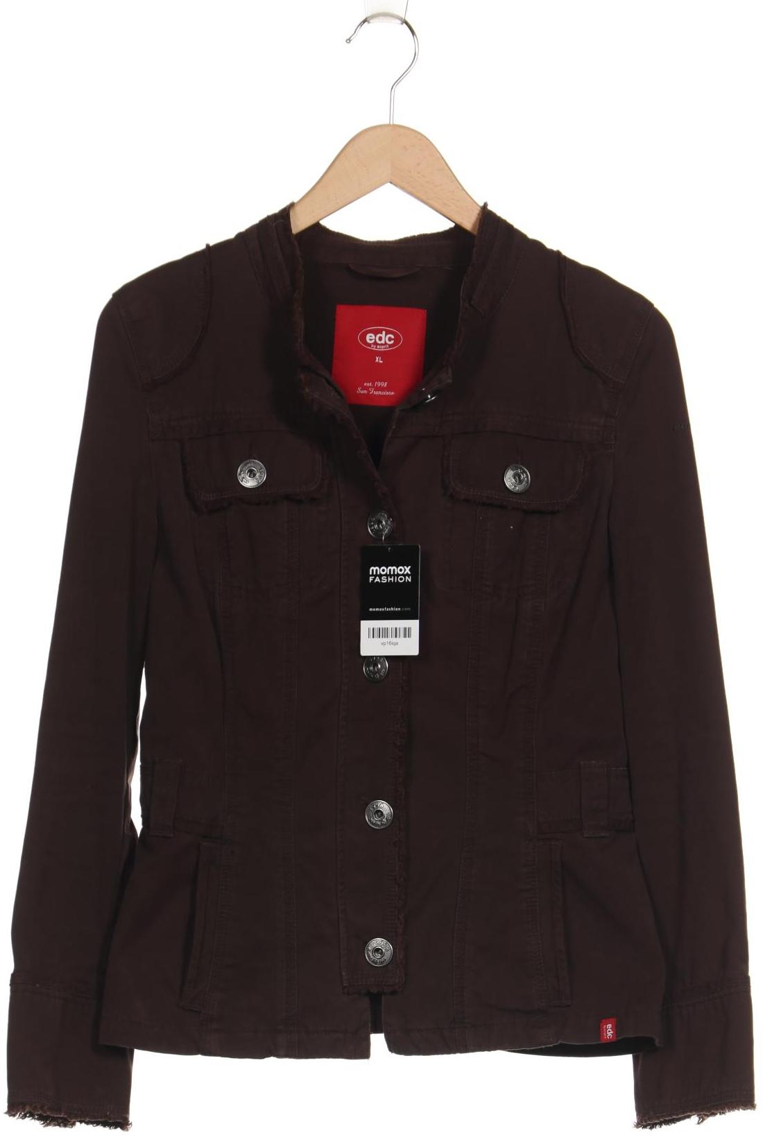 

edc by Esprit Damen Jacke, braun, Gr. 44