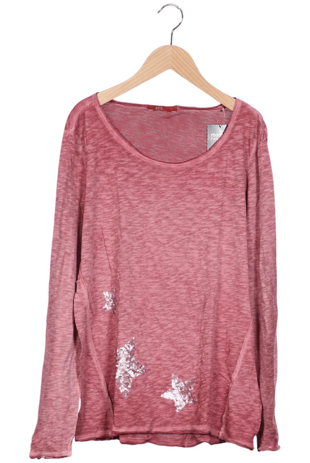 

edc by Esprit Damen Langarmshirt, pink, Gr. 42