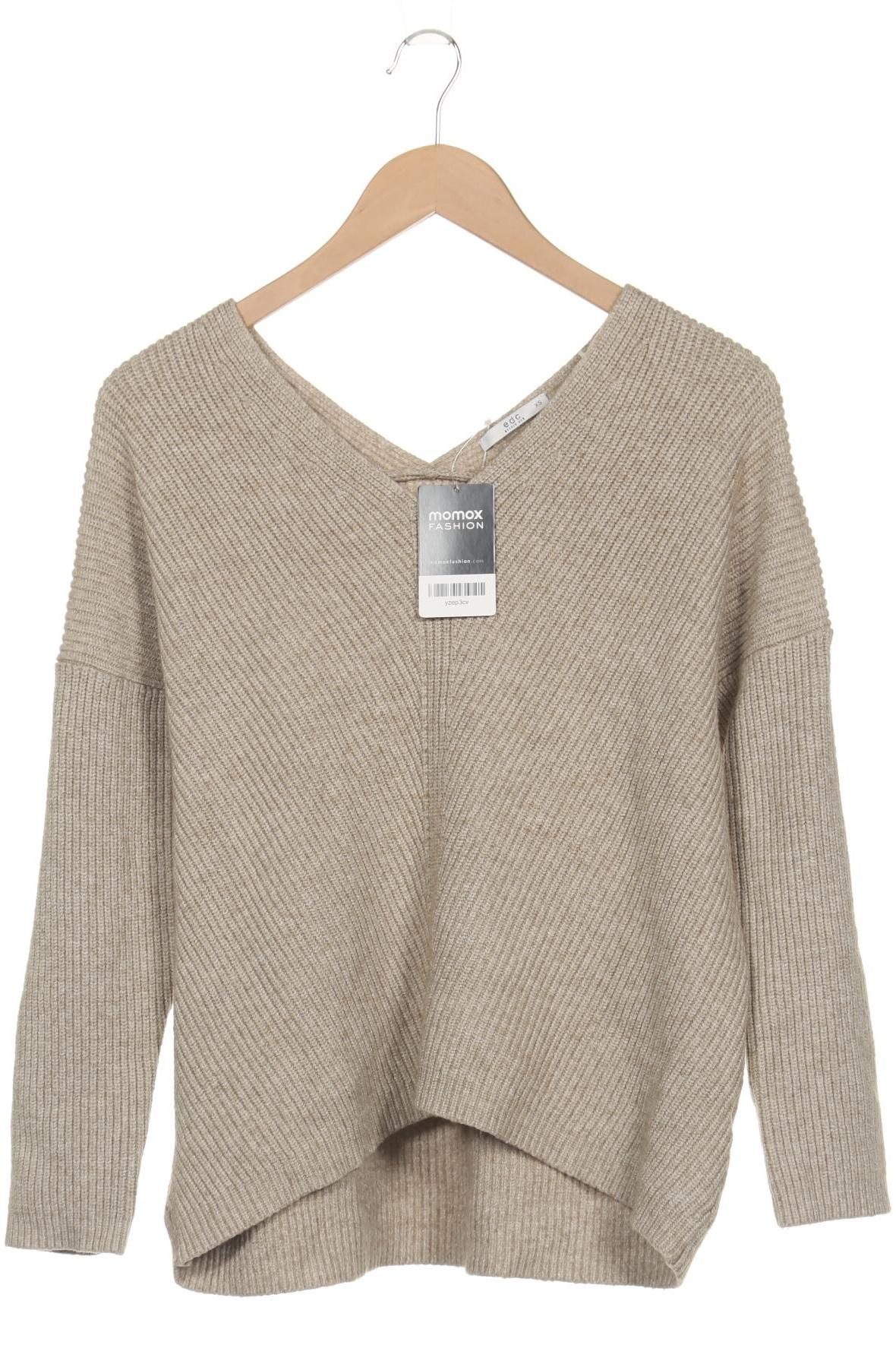 

edc by Esprit Damen Pullover, beige, Gr. 34
