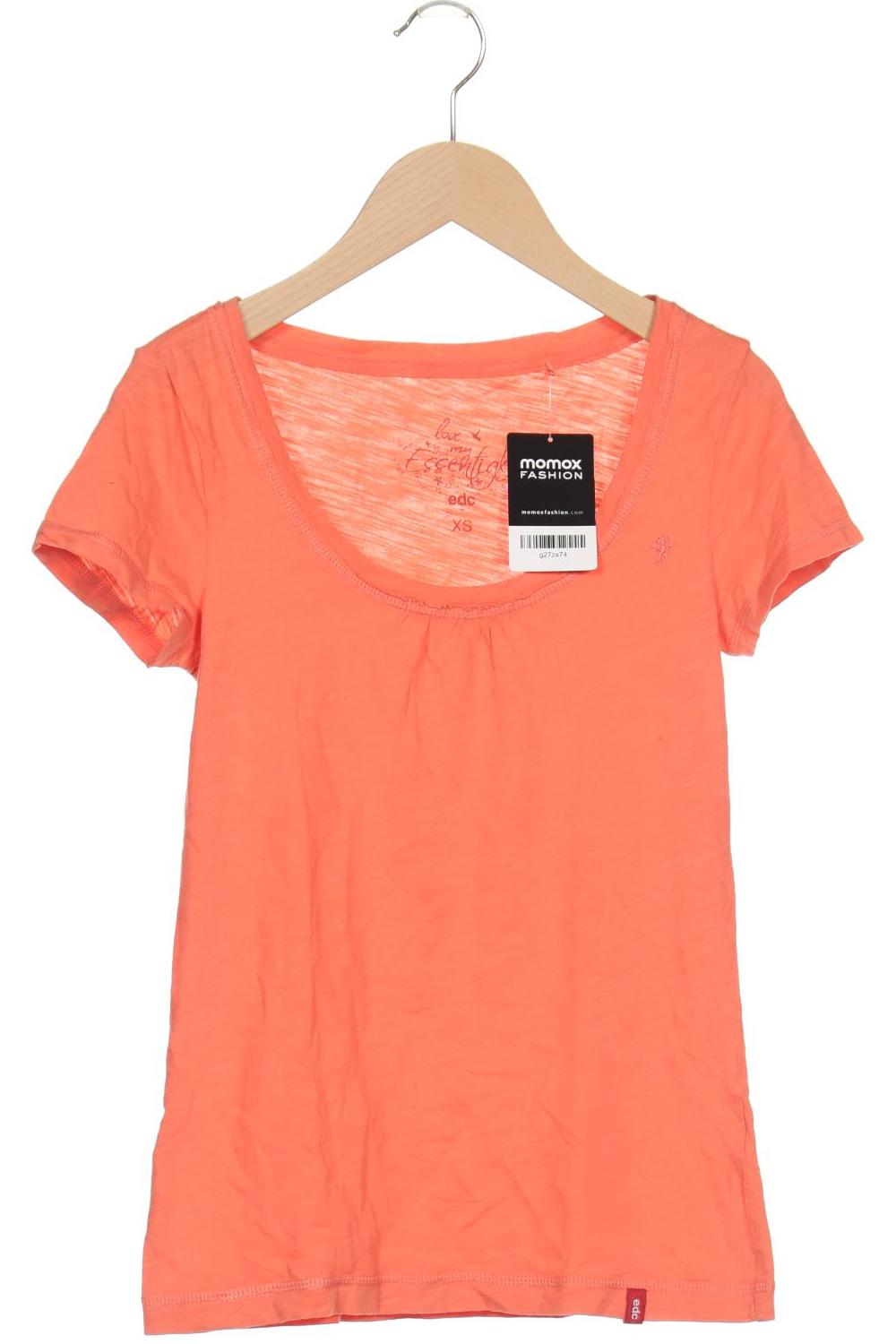 

edc by Esprit Damen T-Shirt, orange, Gr. 34