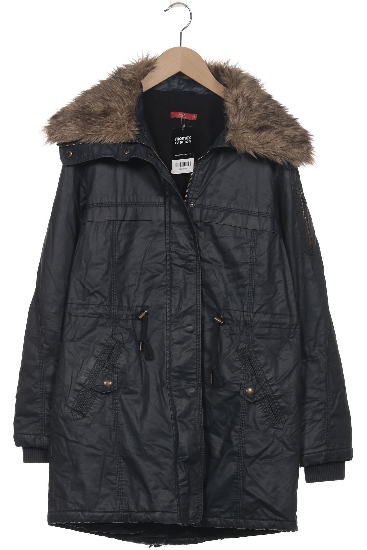 

edc by Esprit Damen Mantel, marineblau, Gr. 34