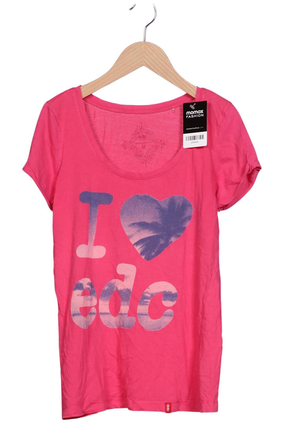 

edc by Esprit Damen T-Shirt, pink, Gr. 38