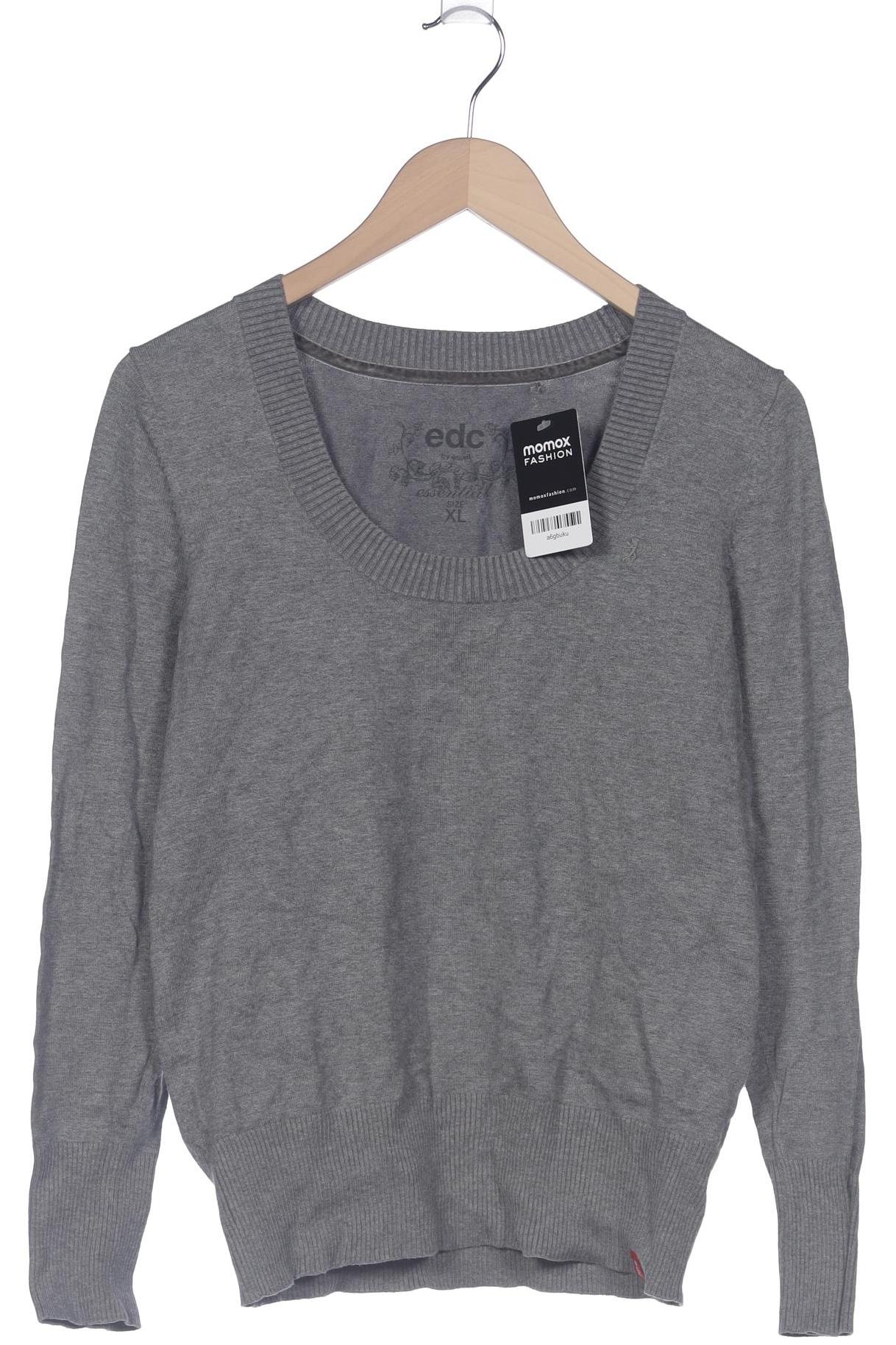 

edc by Esprit Damen Pullover, grau, Gr. 44