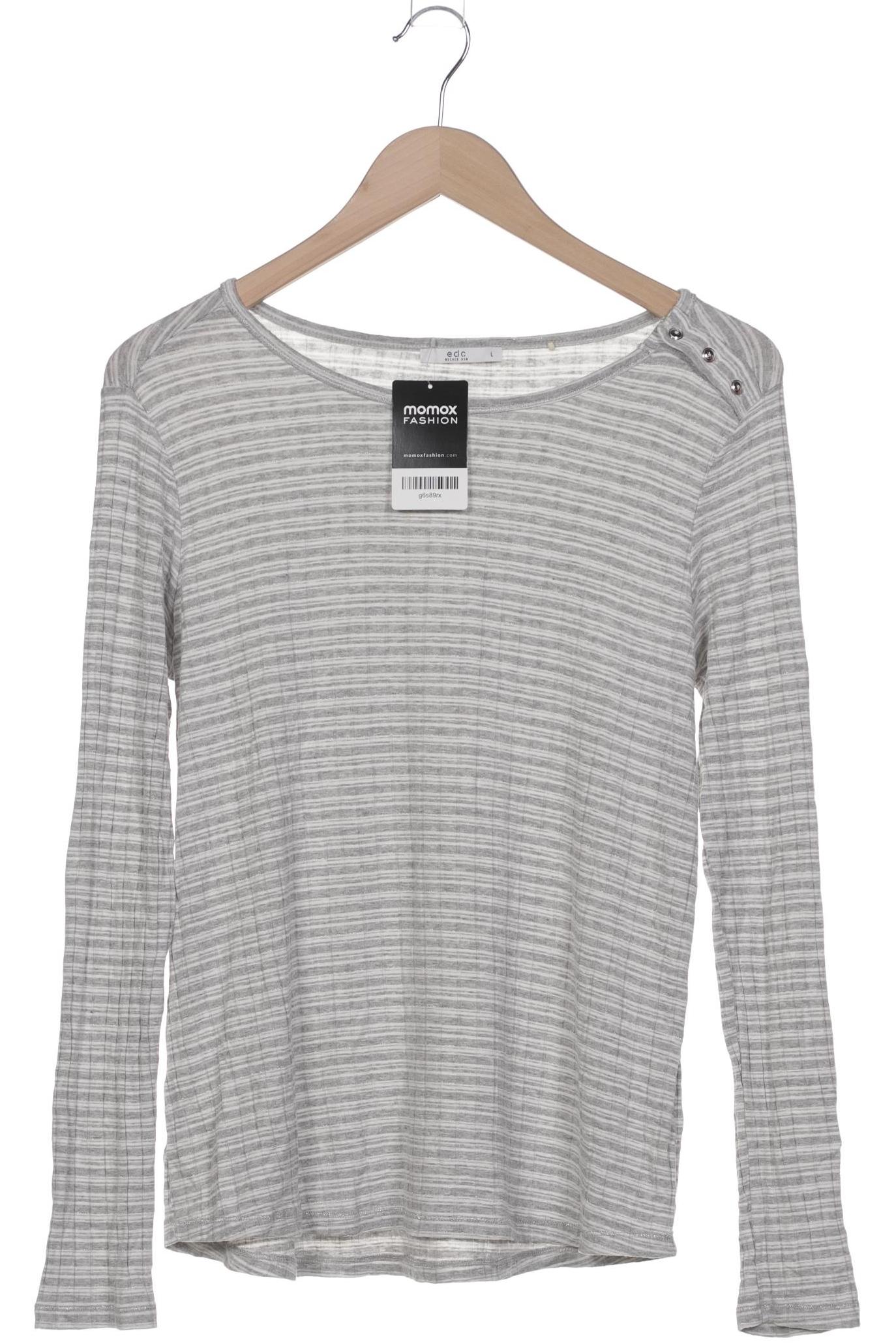 

edc by Esprit Damen Langarmshirt, grau, Gr. 42