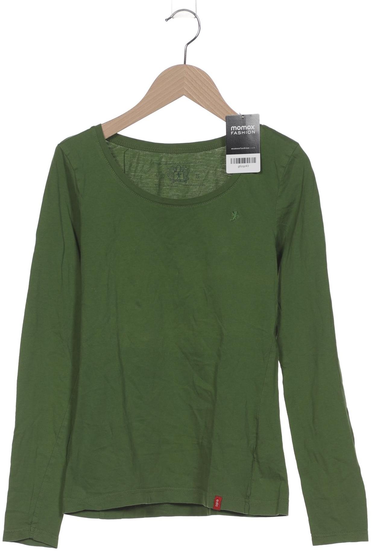 

edc by Esprit Damen Langarmshirt, grün, Gr. 36