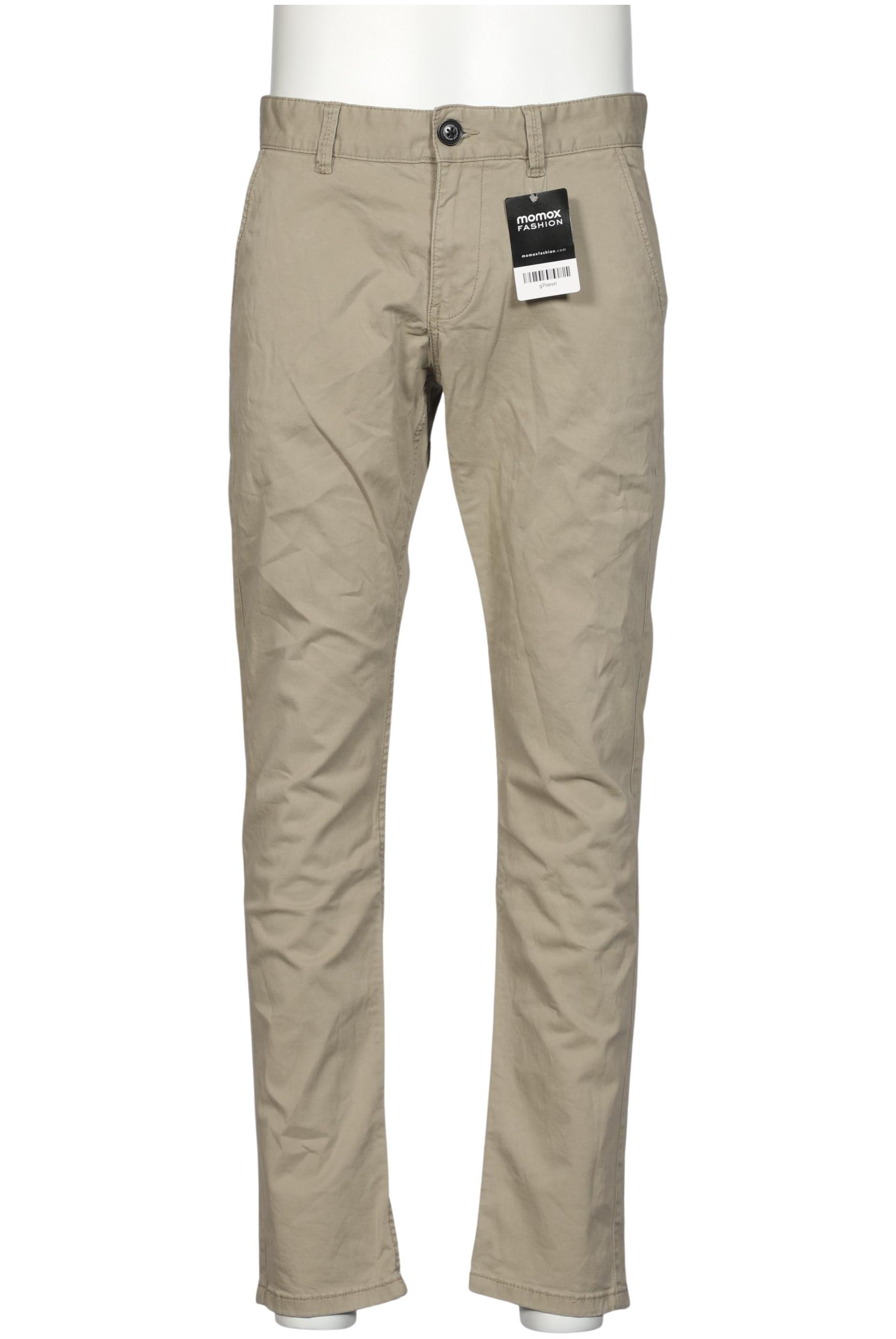 

edc by Esprit Herren Stoffhose, beige, Gr. 32