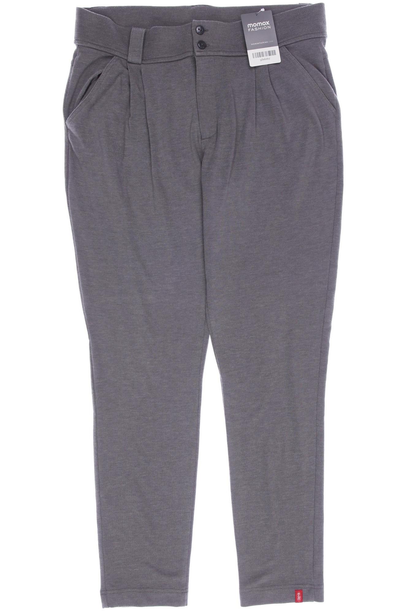 

edc by Esprit Damen Stoffhose, grau, Gr. 34