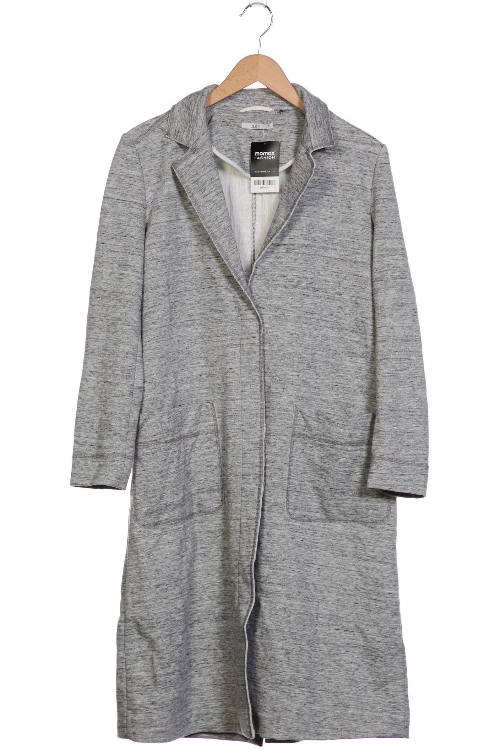 

edc by Esprit Damen Mantel, grau, Gr. 44