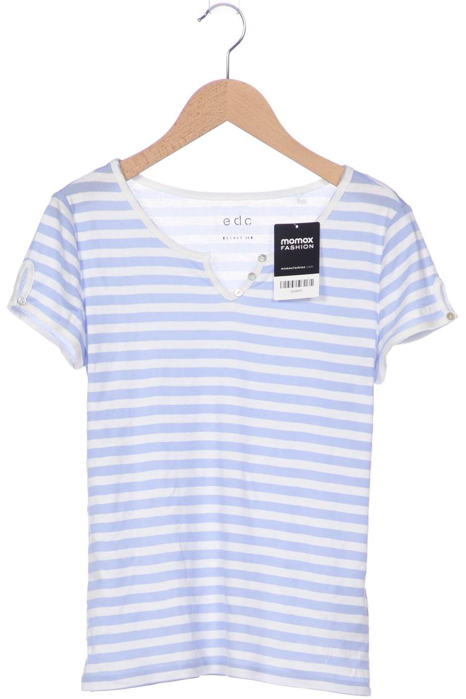 

edc by Esprit Damen T-Shirt, blau, Gr. 34