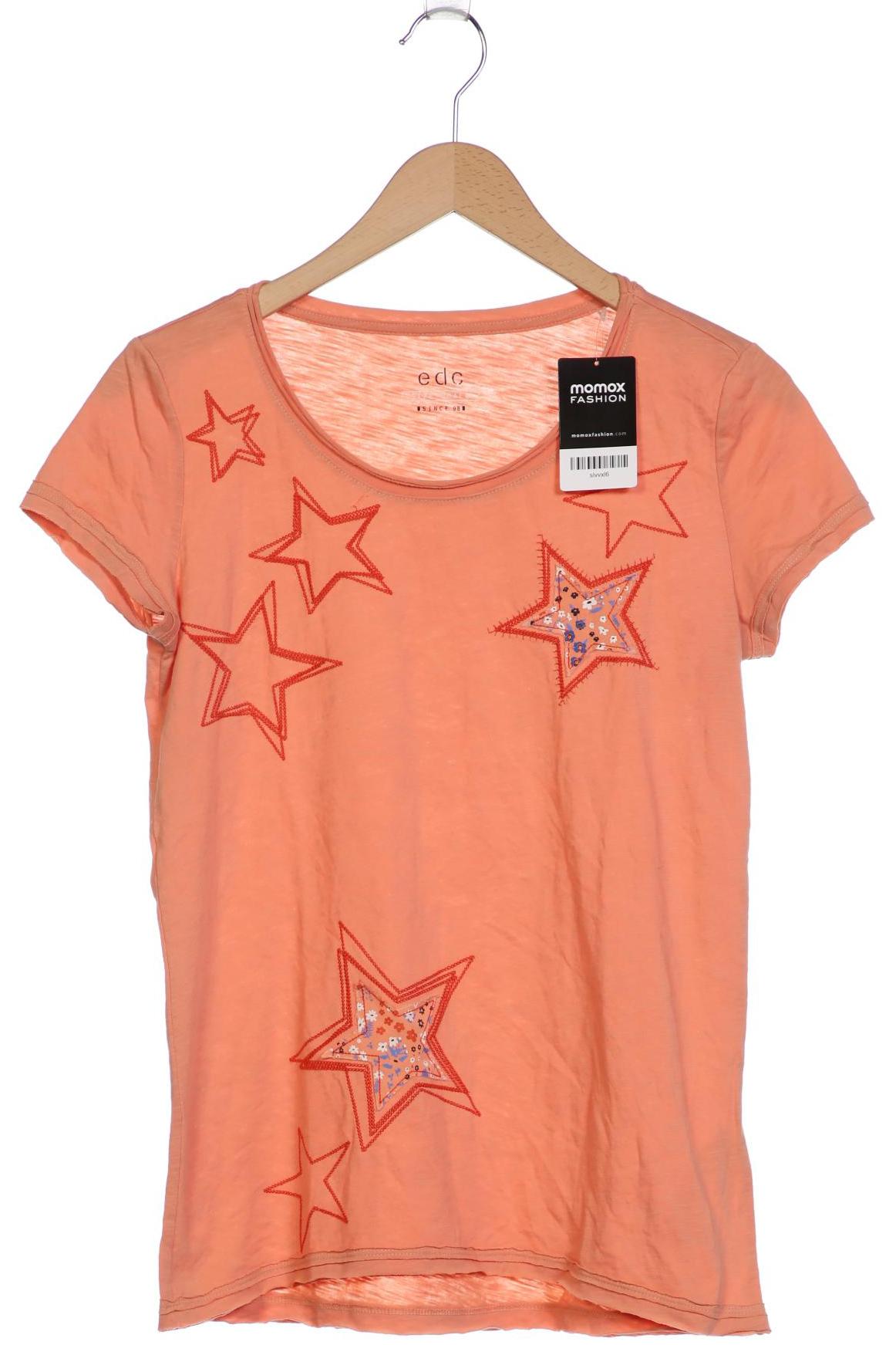 

edc by Esprit Damen T-Shirt, orange, Gr. 36