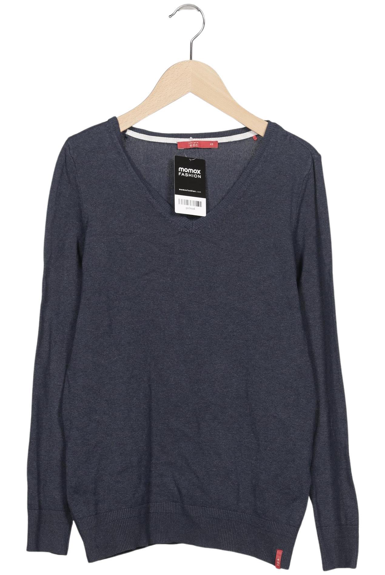 

edc by Esprit Damen Pullover, marineblau, Gr. 34