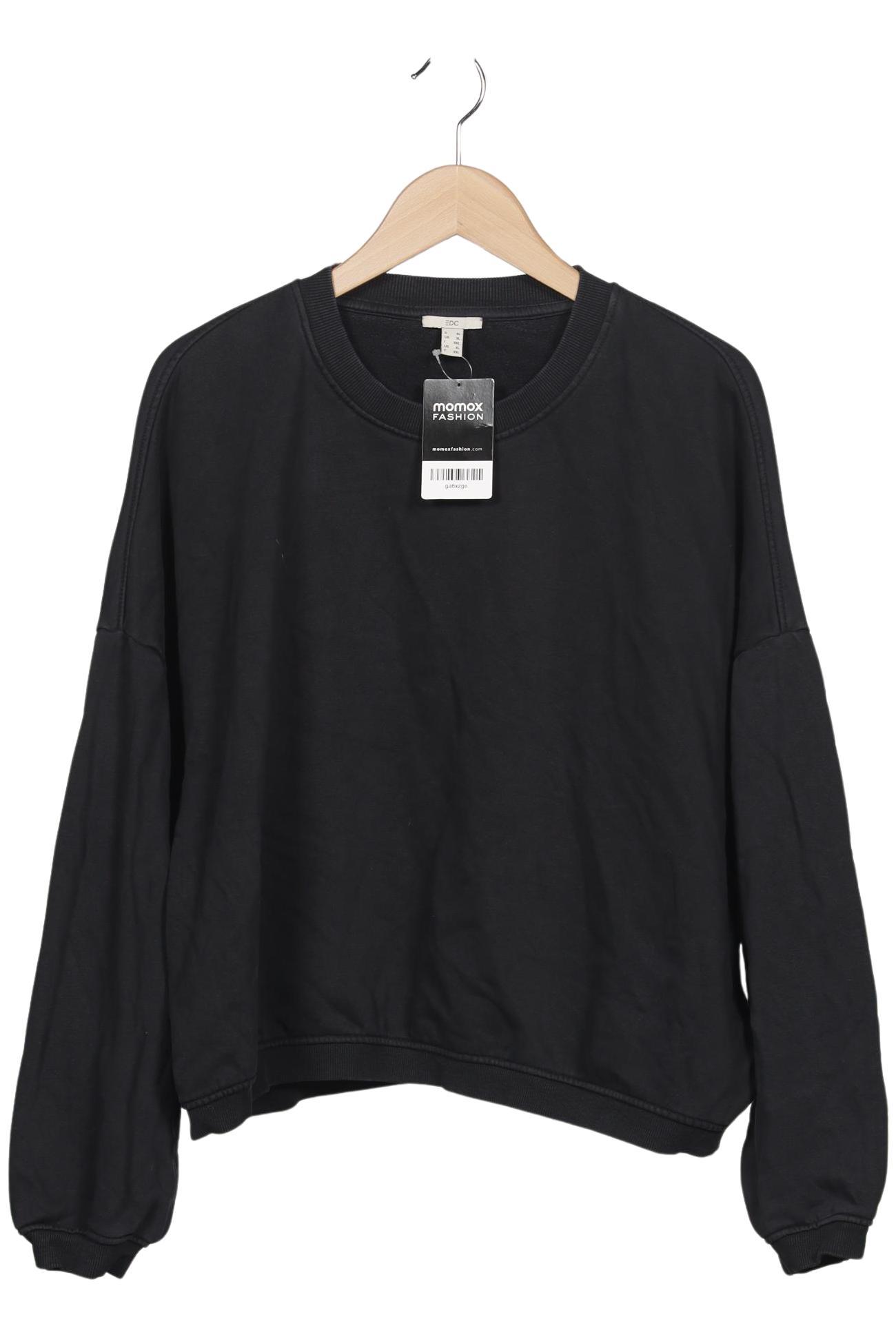 

edc by Esprit Damen Sweatshirt, schwarz, Gr. 44