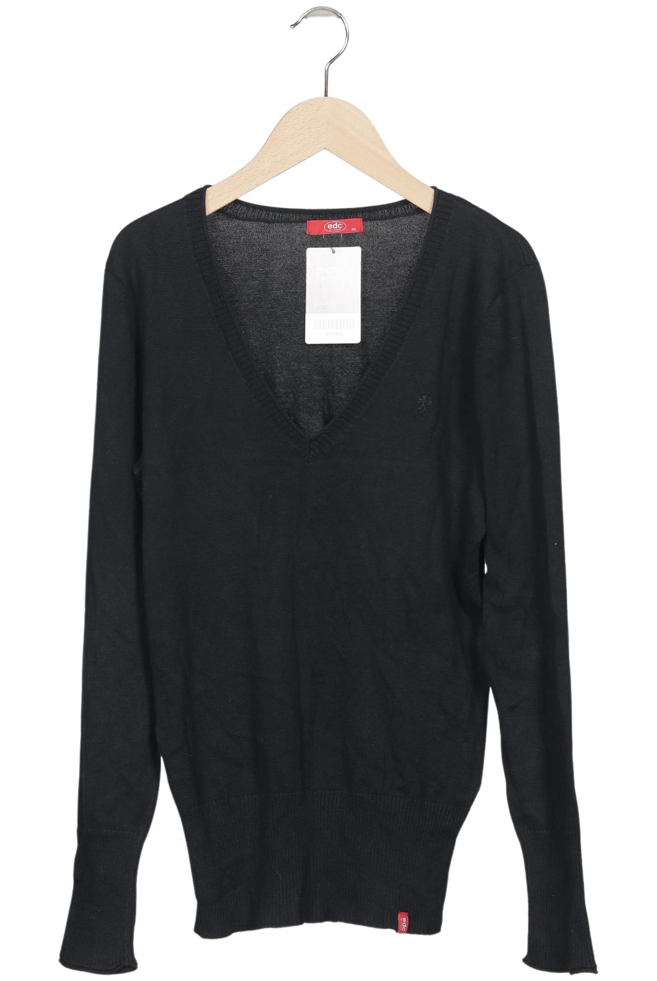 

edc by Esprit Damen Pullover, schwarz, Gr. 44