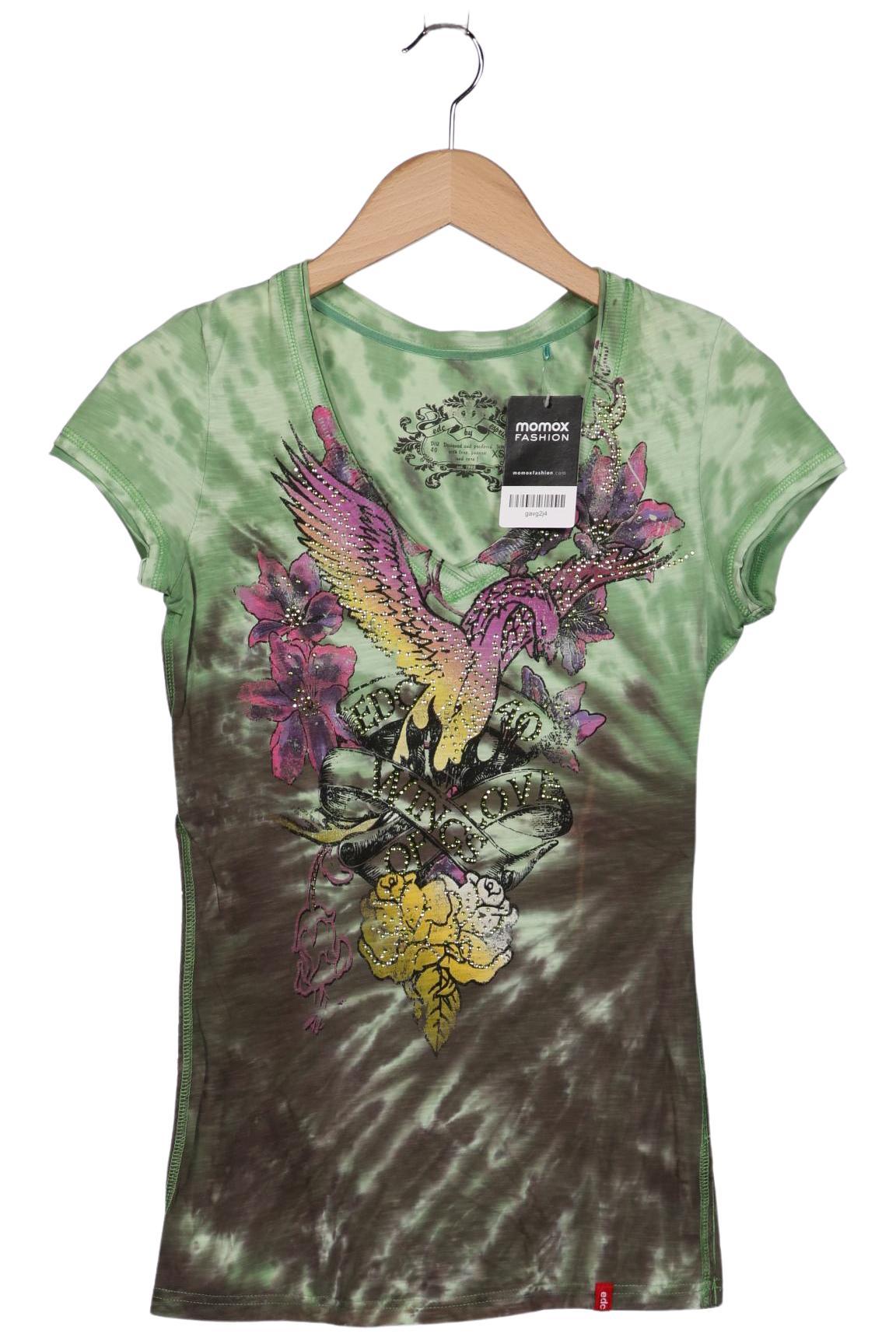 

edc by Esprit Damen T-Shirt, grün, Gr. 34