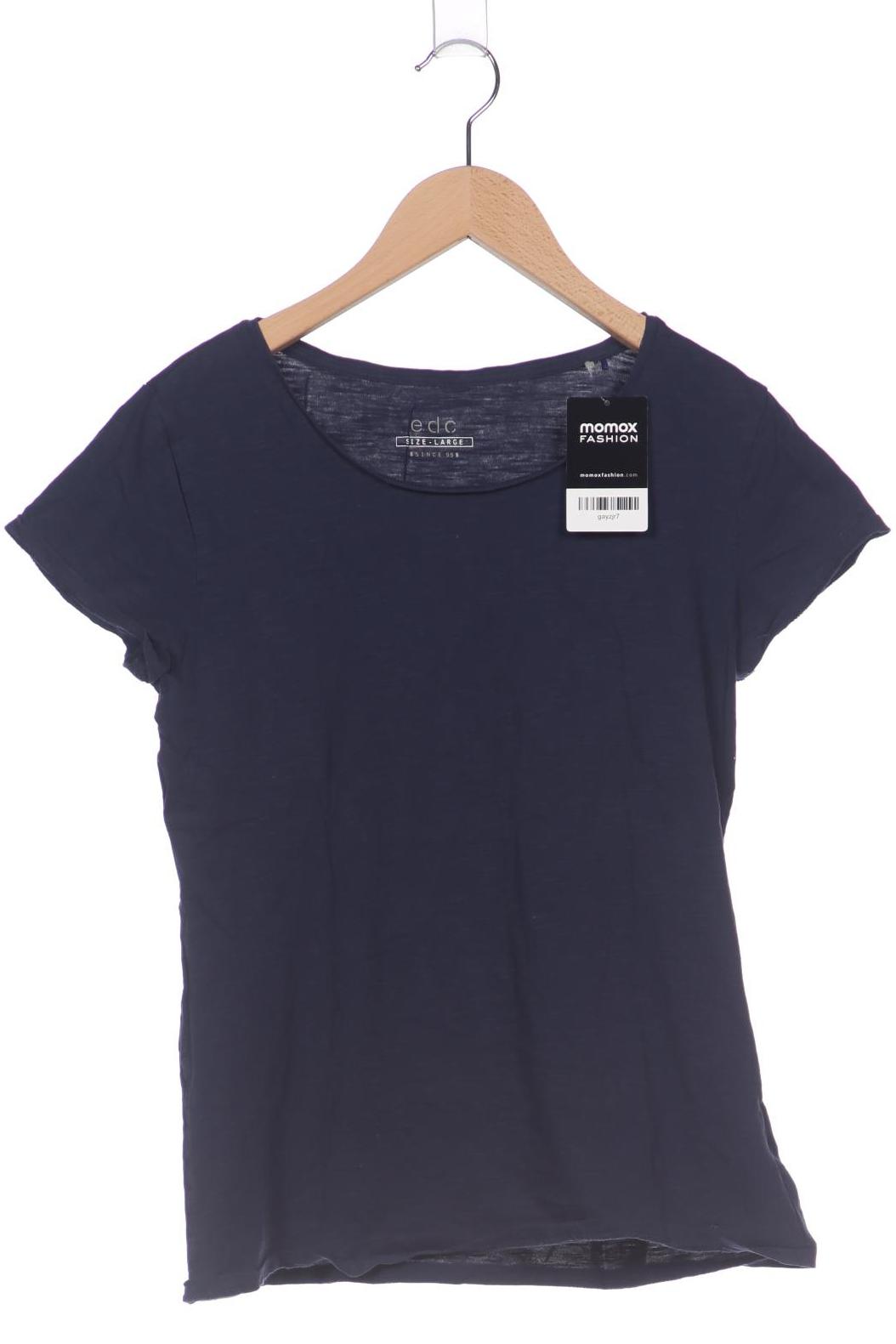 

edc by Esprit Damen T-Shirt, marineblau, Gr. 42