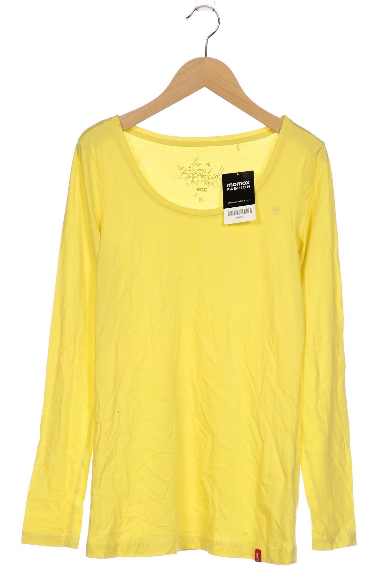 

edc by Esprit Damen Langarmshirt, gelb, Gr. 38