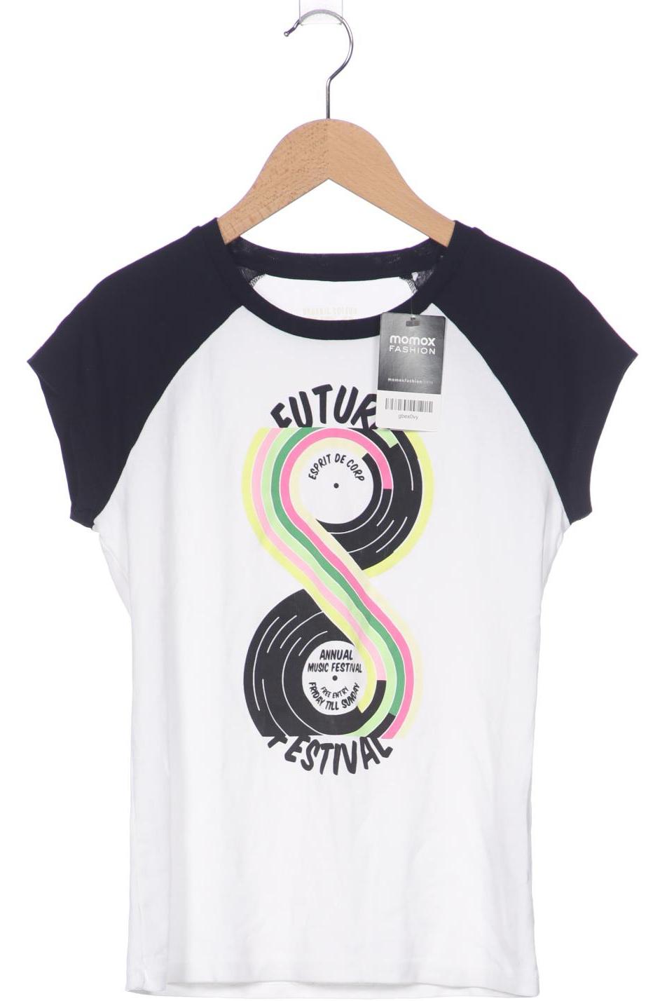 

edc by Esprit Damen T-Shirt, weiß, Gr. 34
