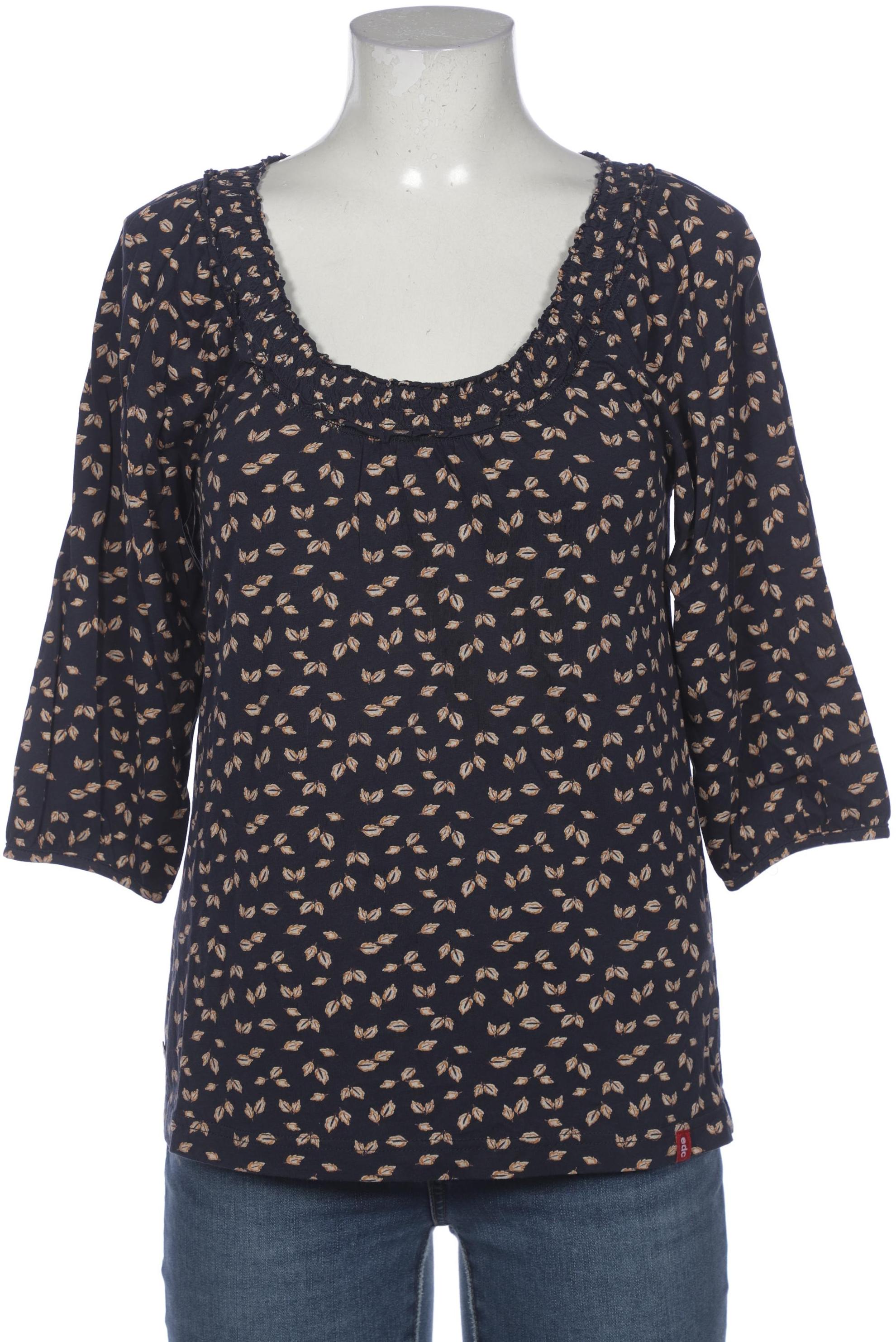 

edc by Esprit Damen Bluse, marineblau, Gr. 42