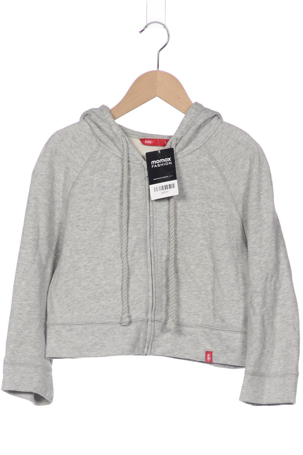 

edc by Esprit Damen Kapuzenpullover, grau, Gr. 36
