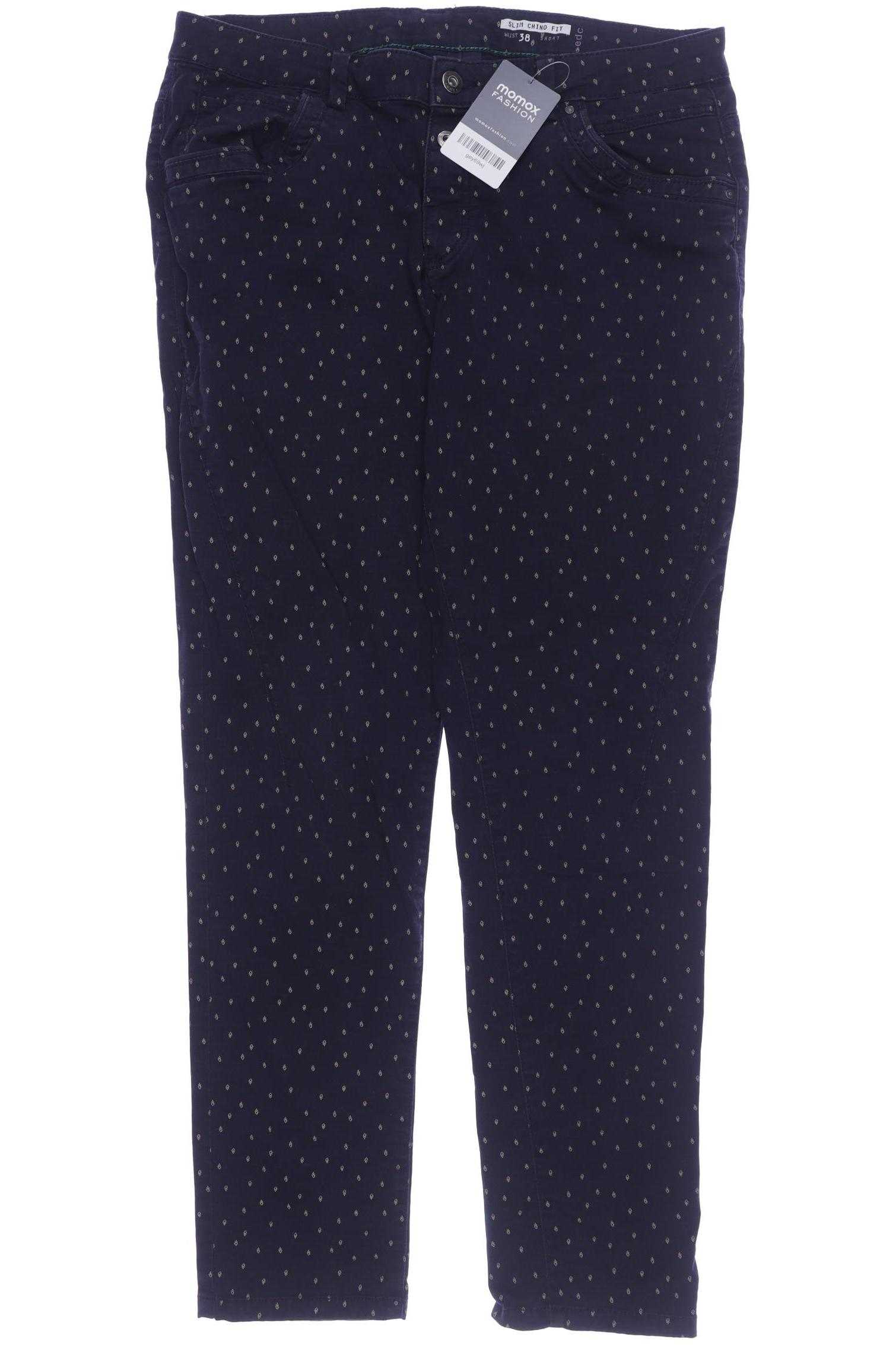 

edc by Esprit Damen Stoffhose, marineblau