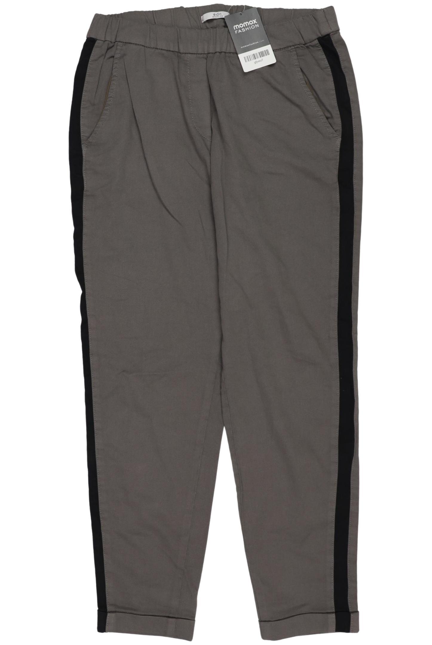 

edc by Esprit Damen Stoffhose, grau, Gr. 36