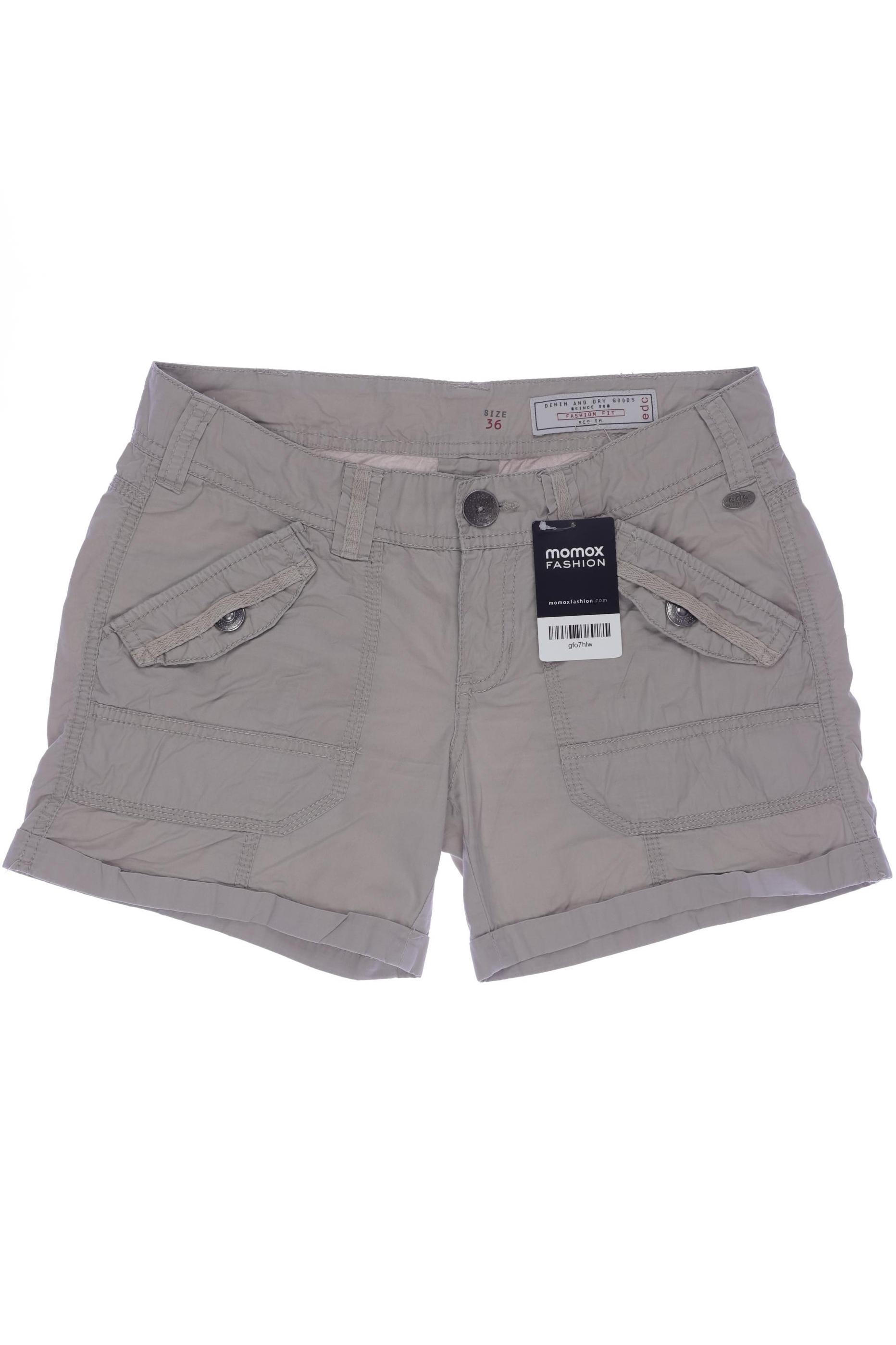 

edc by Esprit Damen Shorts, beige, Gr. 36