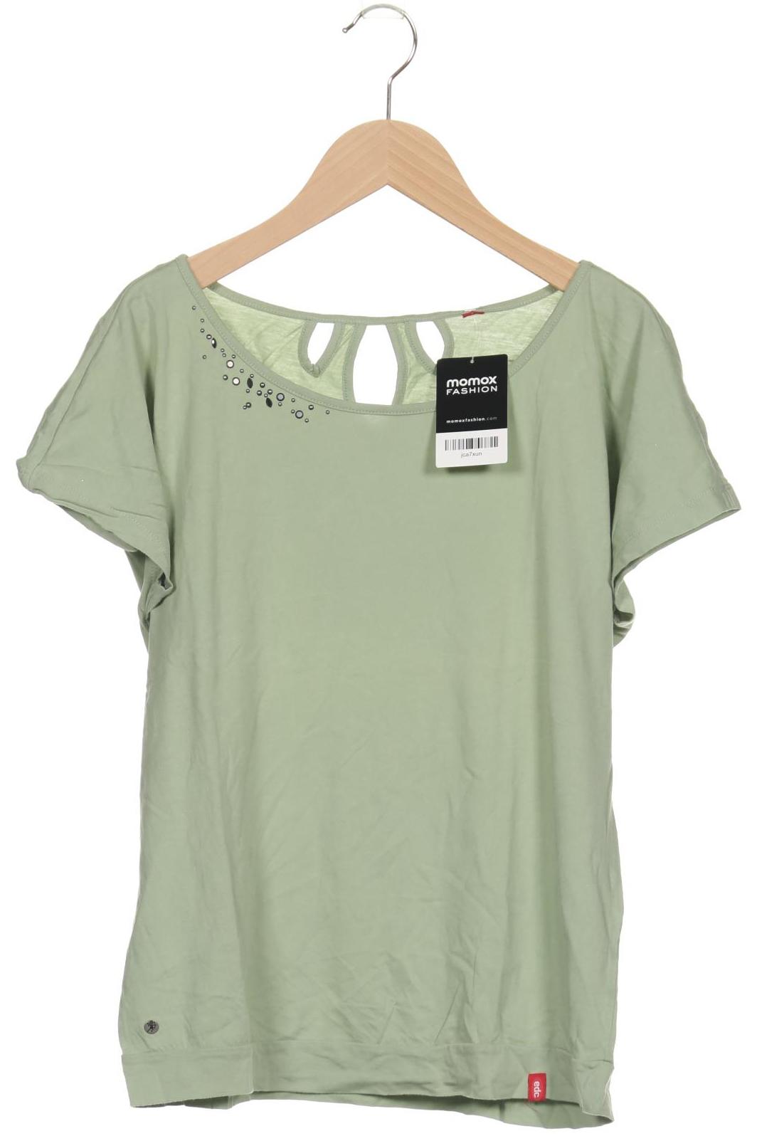

edc by Esprit Damen T-Shirt, grün, Gr. 42